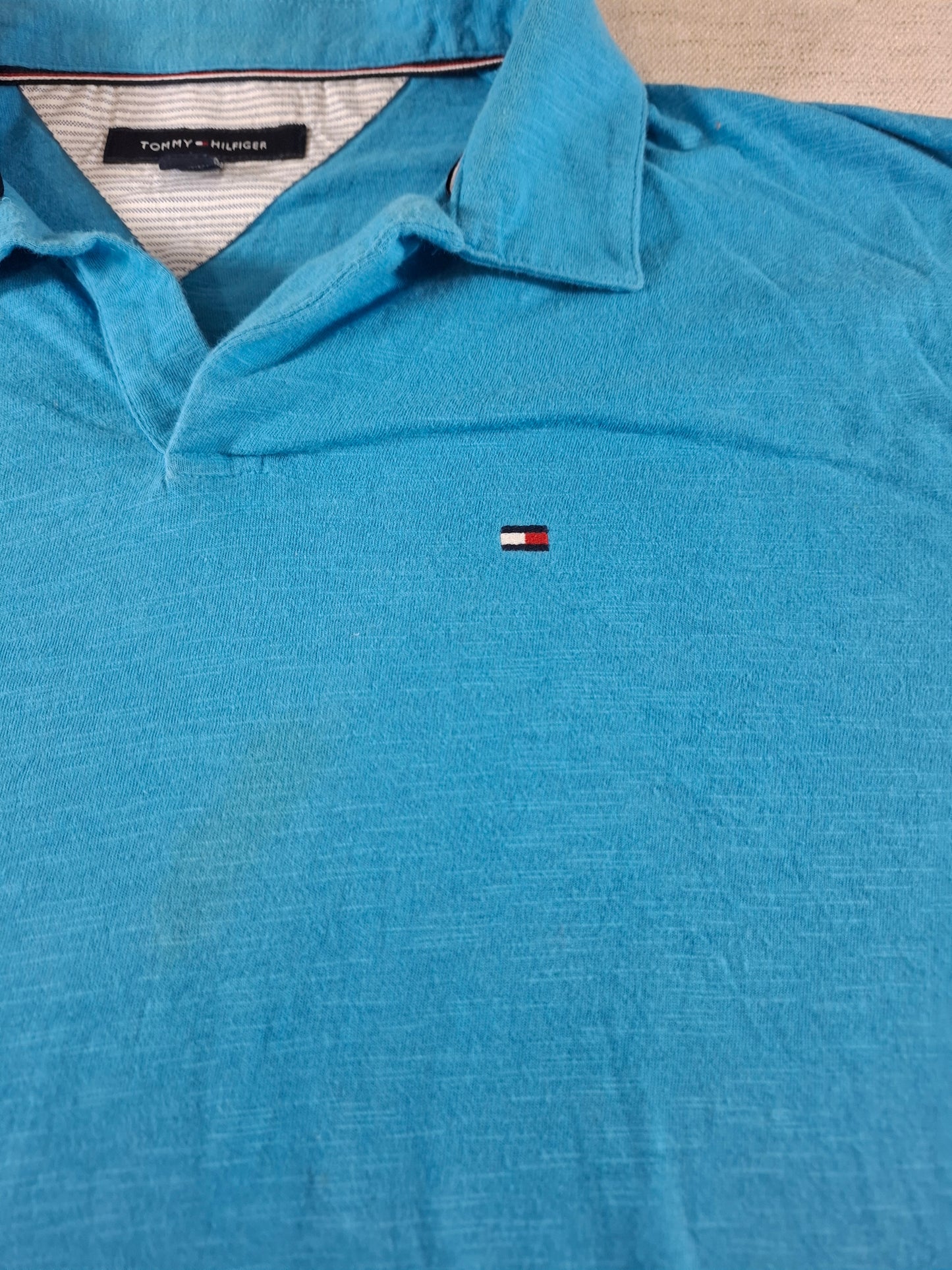 001347 Tommy Hilfiger Polo shirt size L Blue