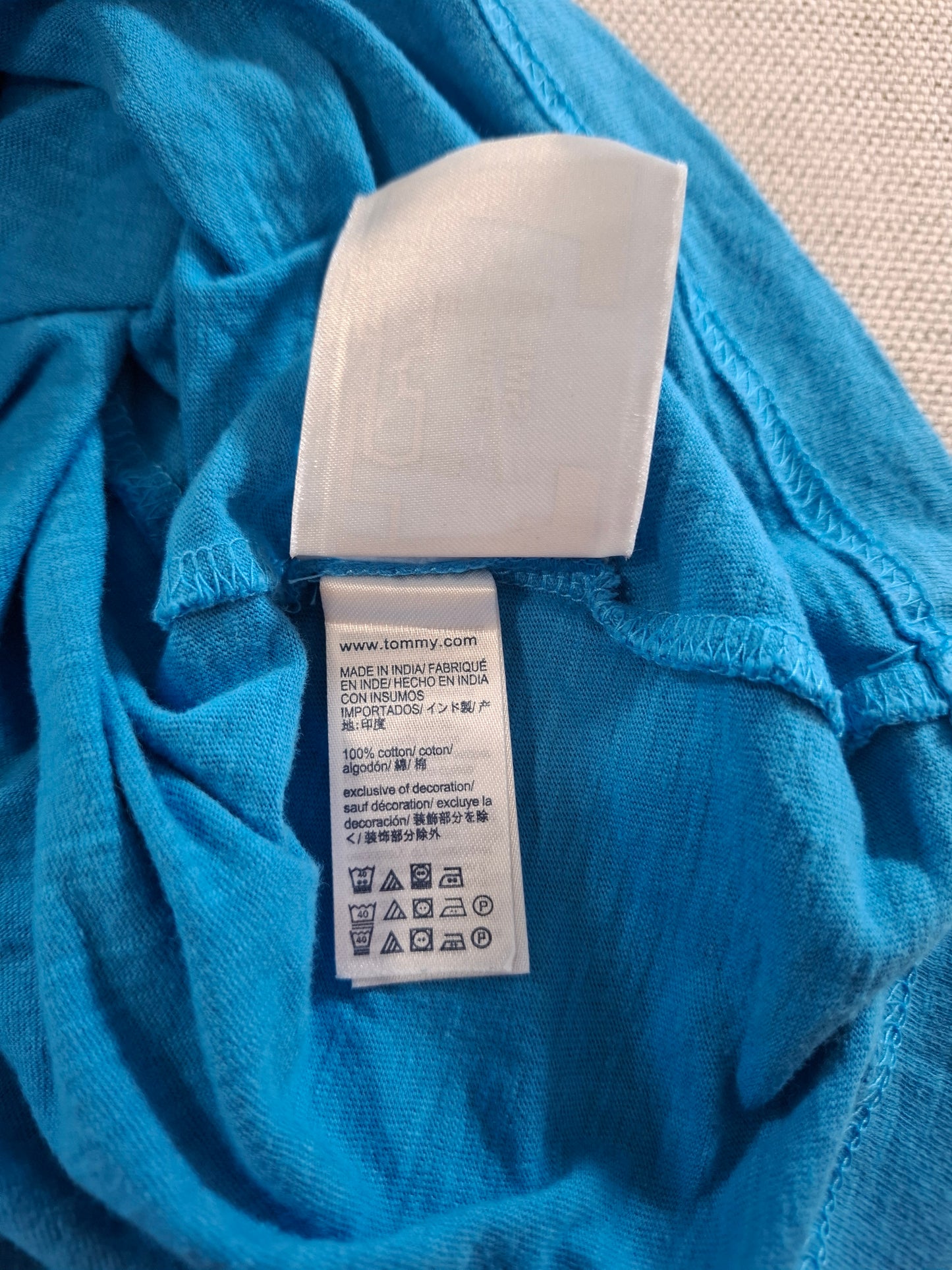 001347 Tommy Hilfiger Polo shirt size L Blue
