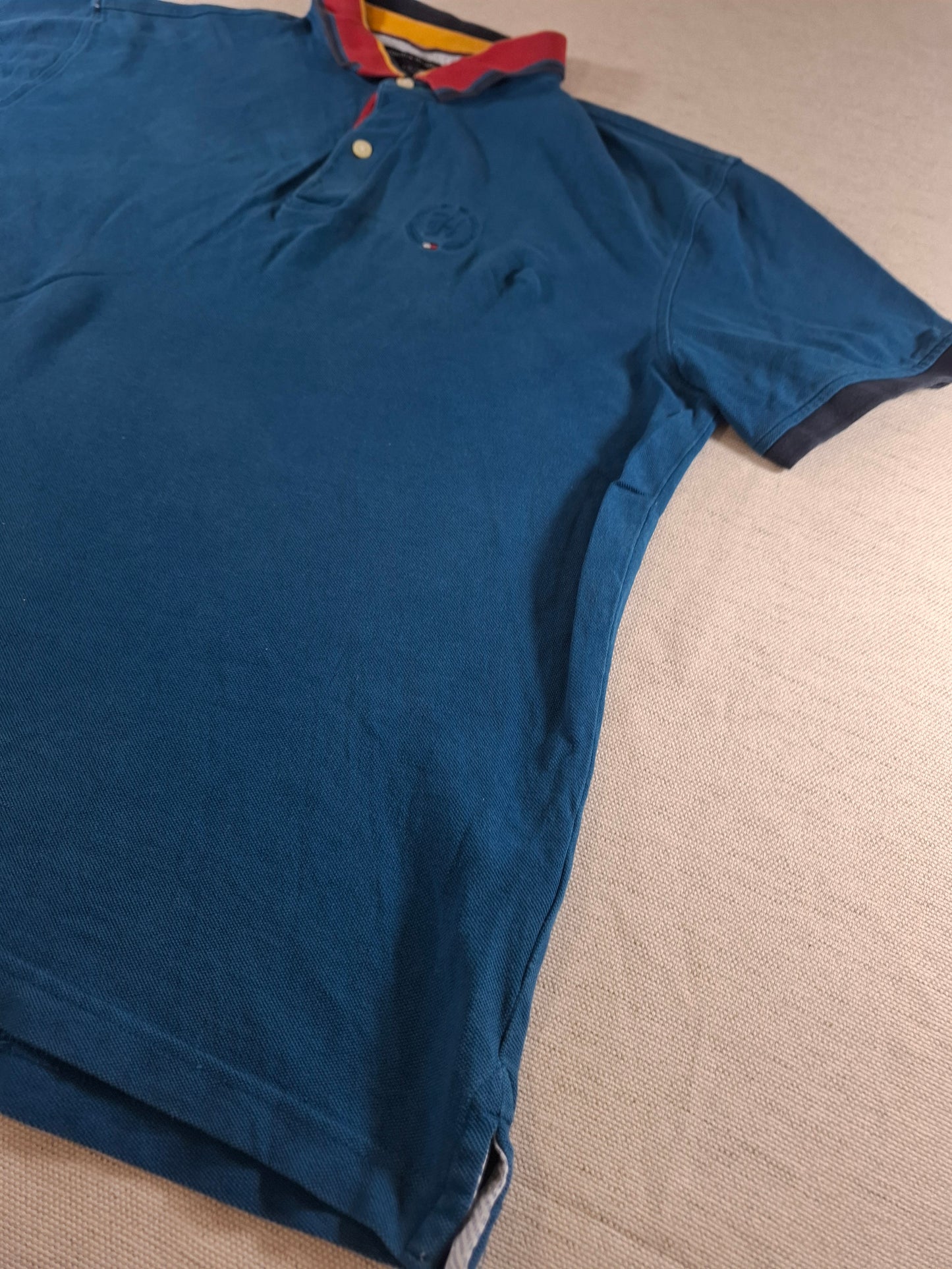 001349 Tommy Hilfiger Polo shirt size L Blue