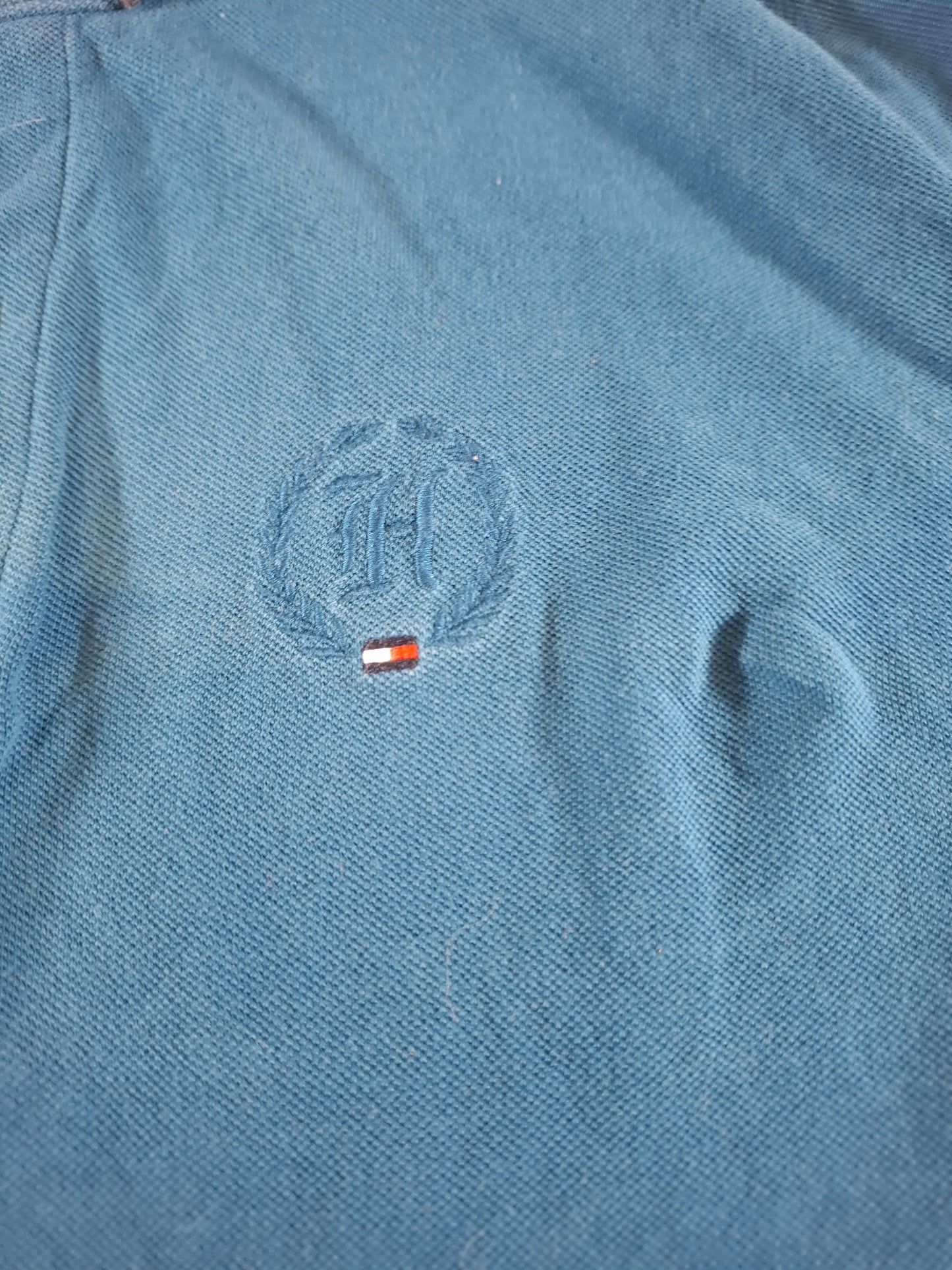 001349 Tommy Hilfiger Polo shirt size L Blue