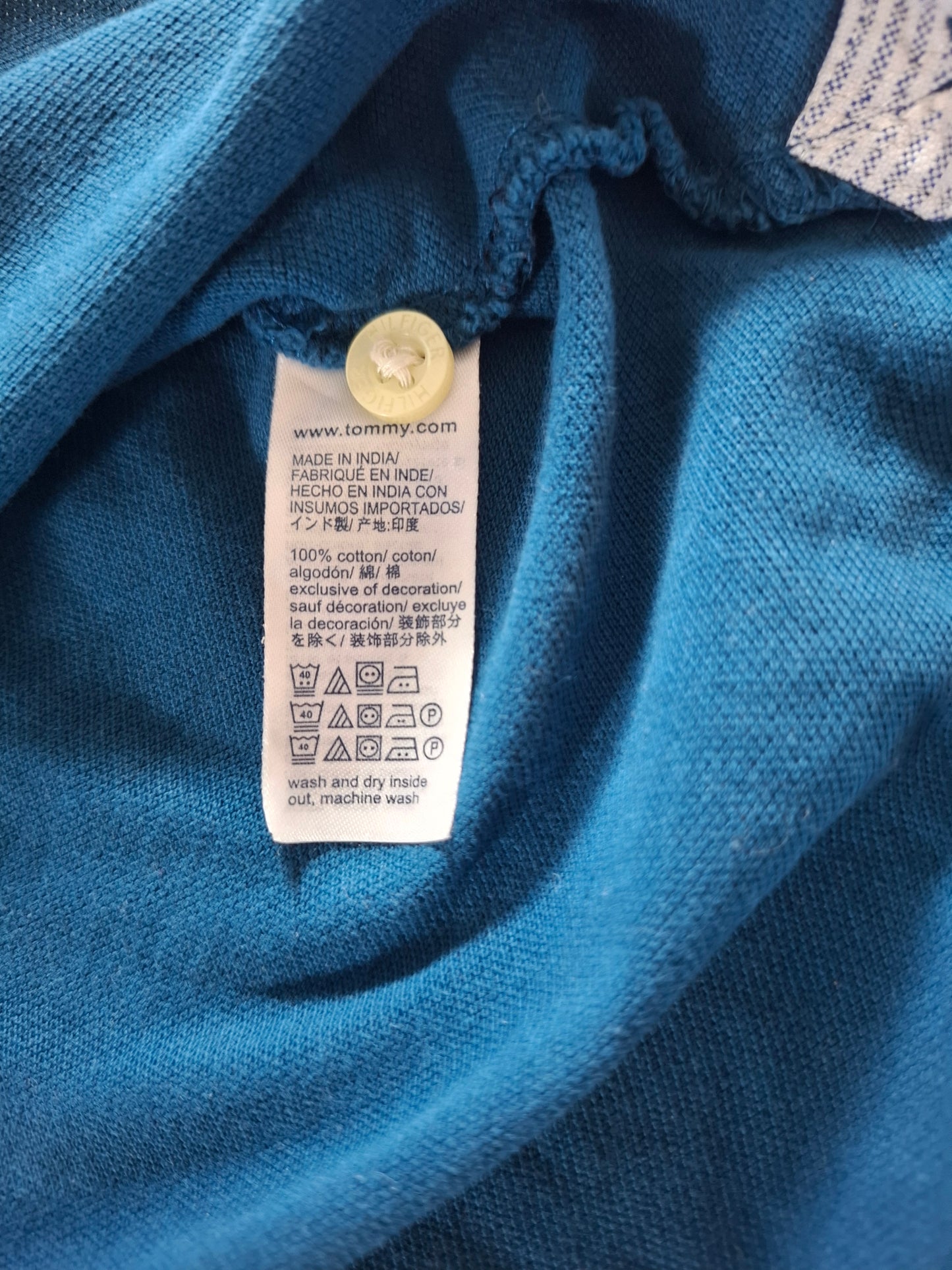001349 Tommy Hilfiger Polo shirt size L Blue