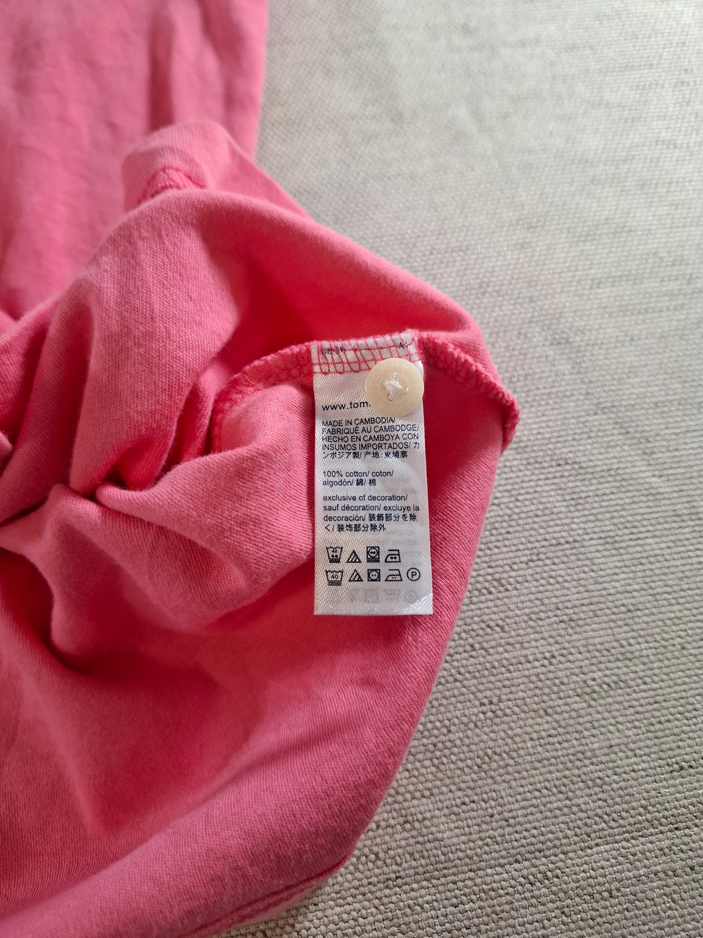 001352 Tommy Hilfiger Polo shirt size M Pink