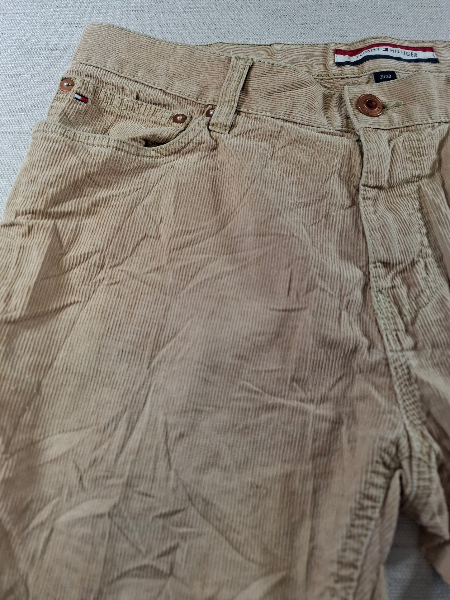 001378 Tommy Hilfiger Corduroy – Beige, Size 31/30