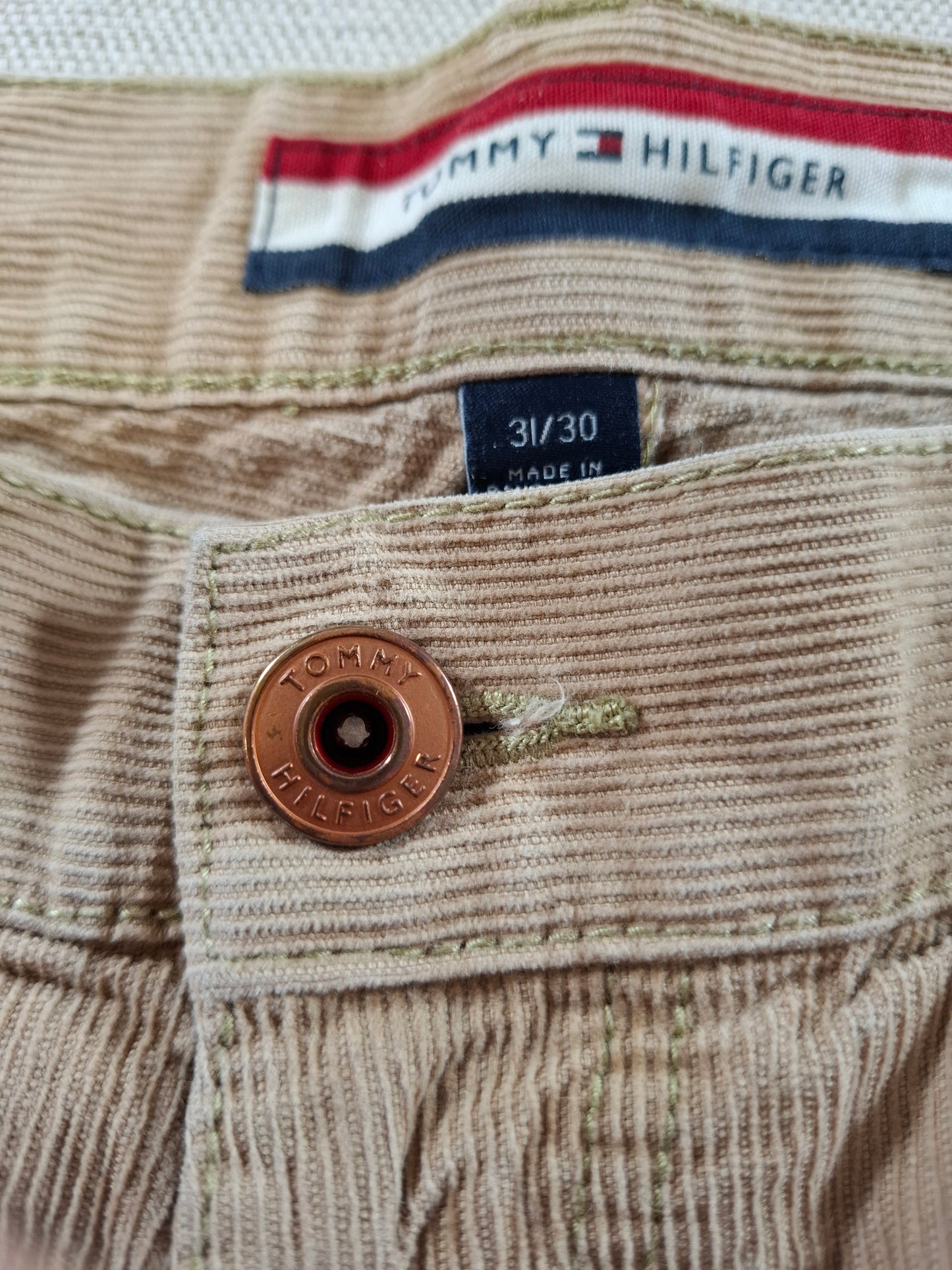 001378 Tommy Hilfiger Corduroy – Beige, Size 31/30