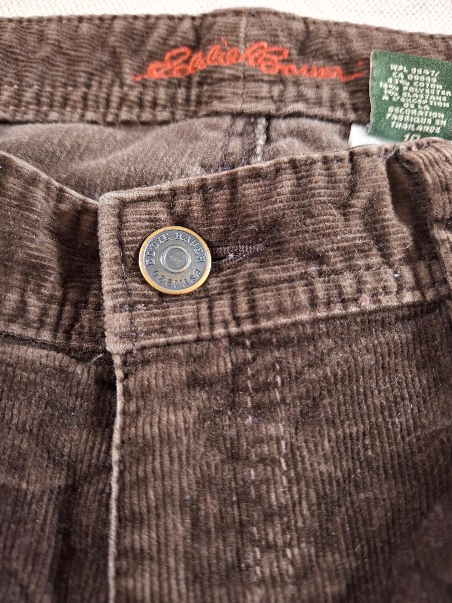 001379 Eddie Bauer Corduroy – Brown, Size 10