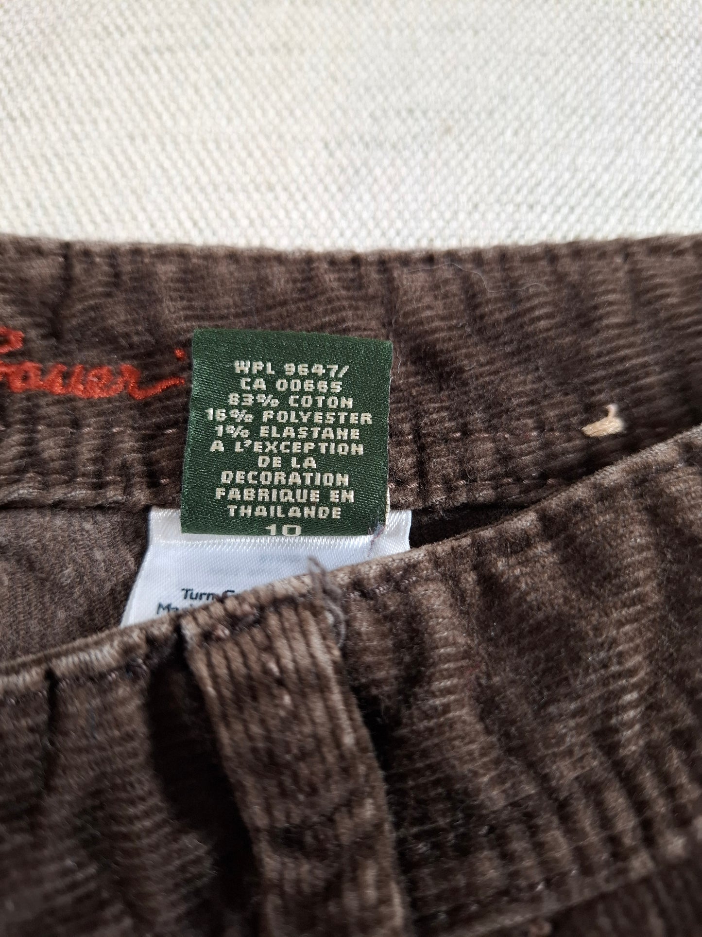 001379 Eddie Bauer Corduroy – Brown, Size 10
