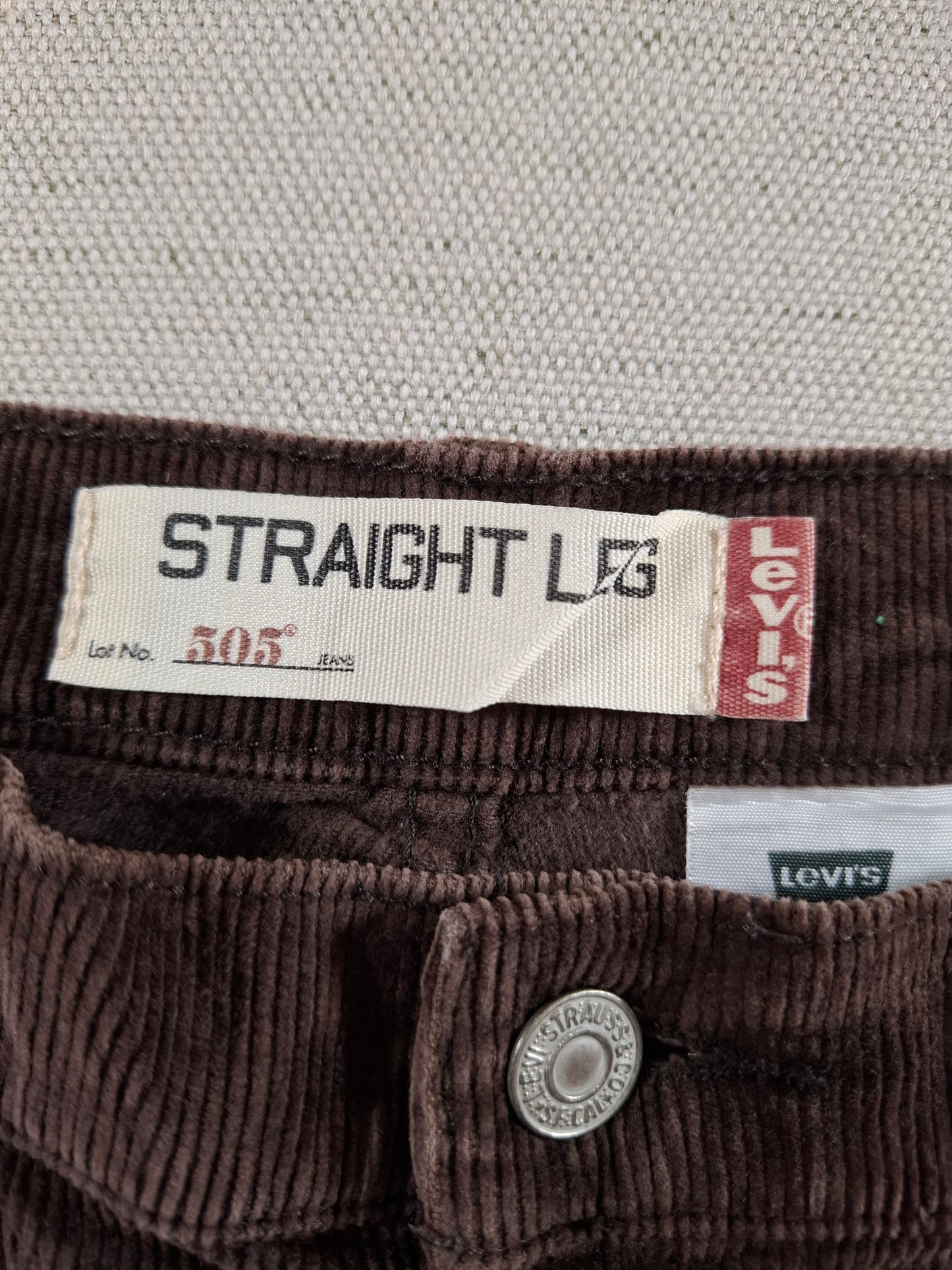 001380 Levi's Corduroy – Brown, Size 6M
