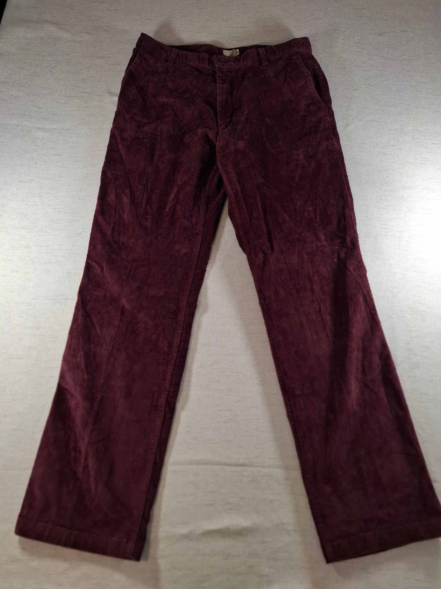 001382 Dockers Corduroy – Burgundy, Size 34/34