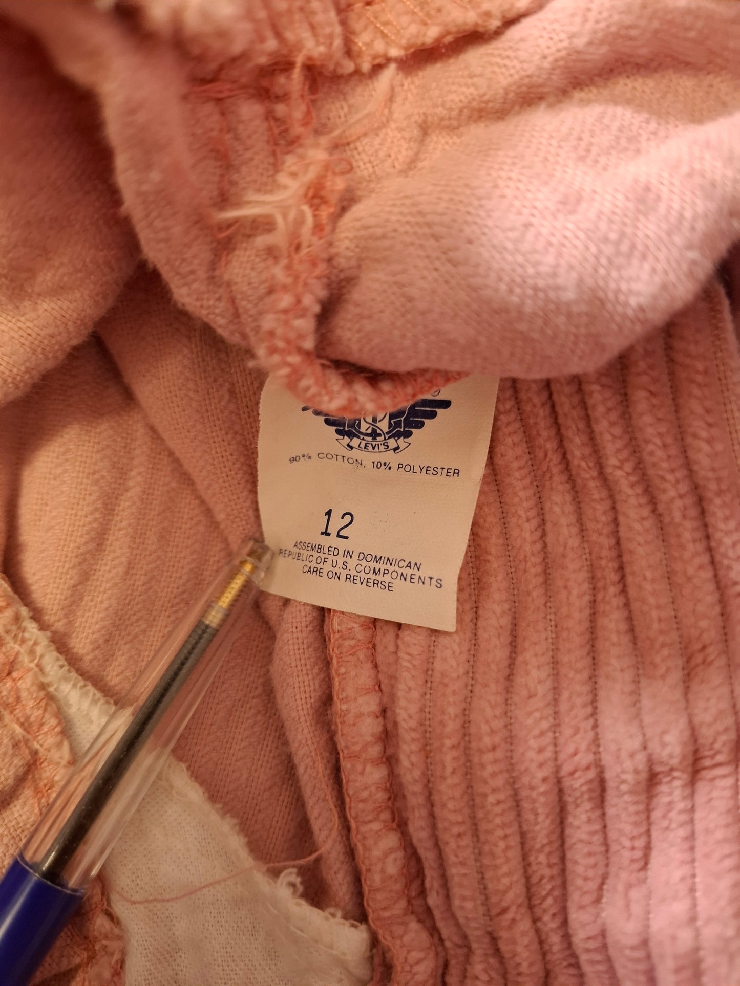 001384 Dockers Corduroy – Pink, Size 12