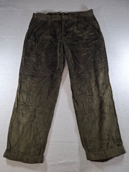 001387 Dockers Corduroy – Green, Size 34/34