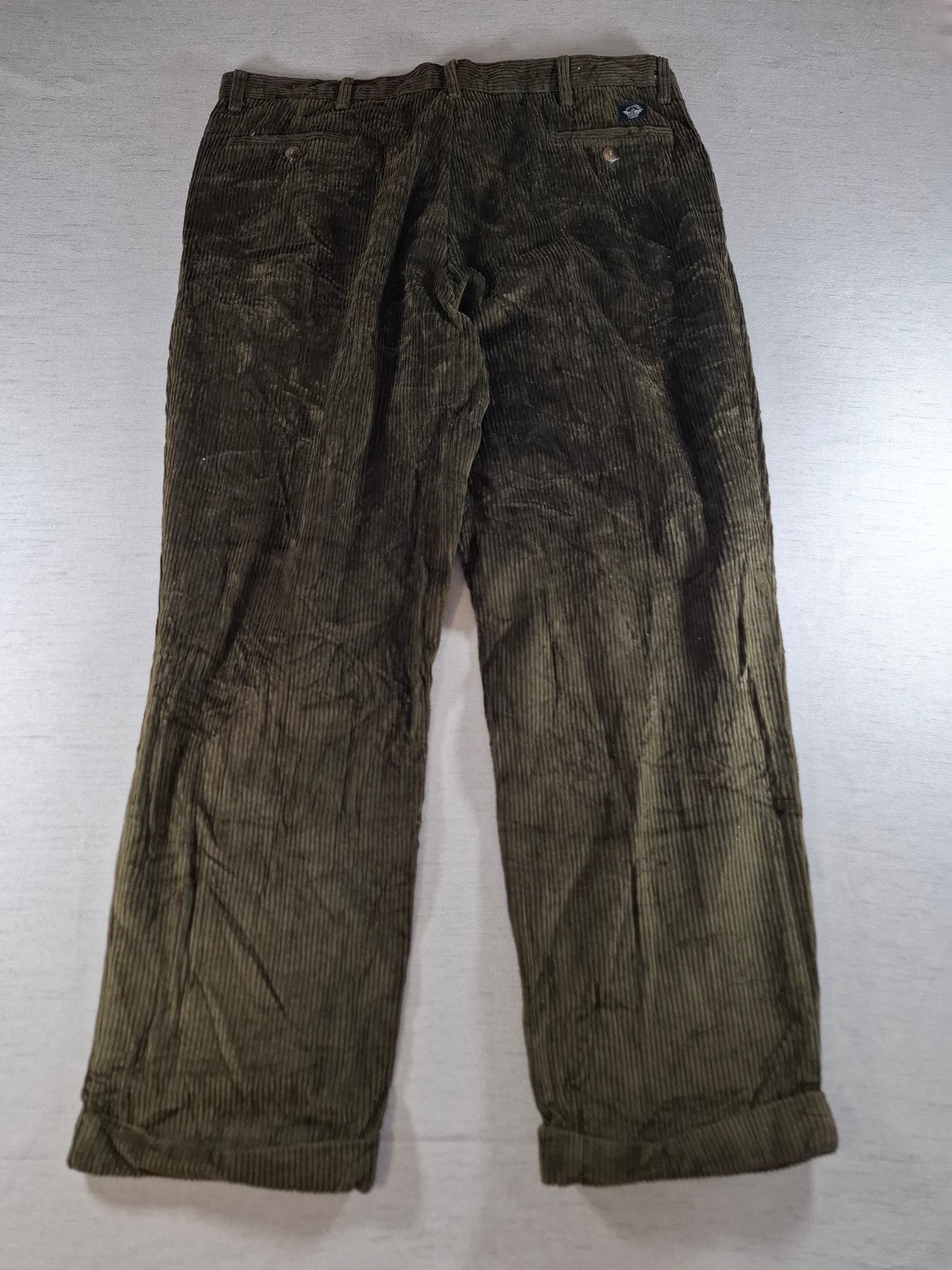 001387 Dockers Corduroy – Green, Size 34/34
