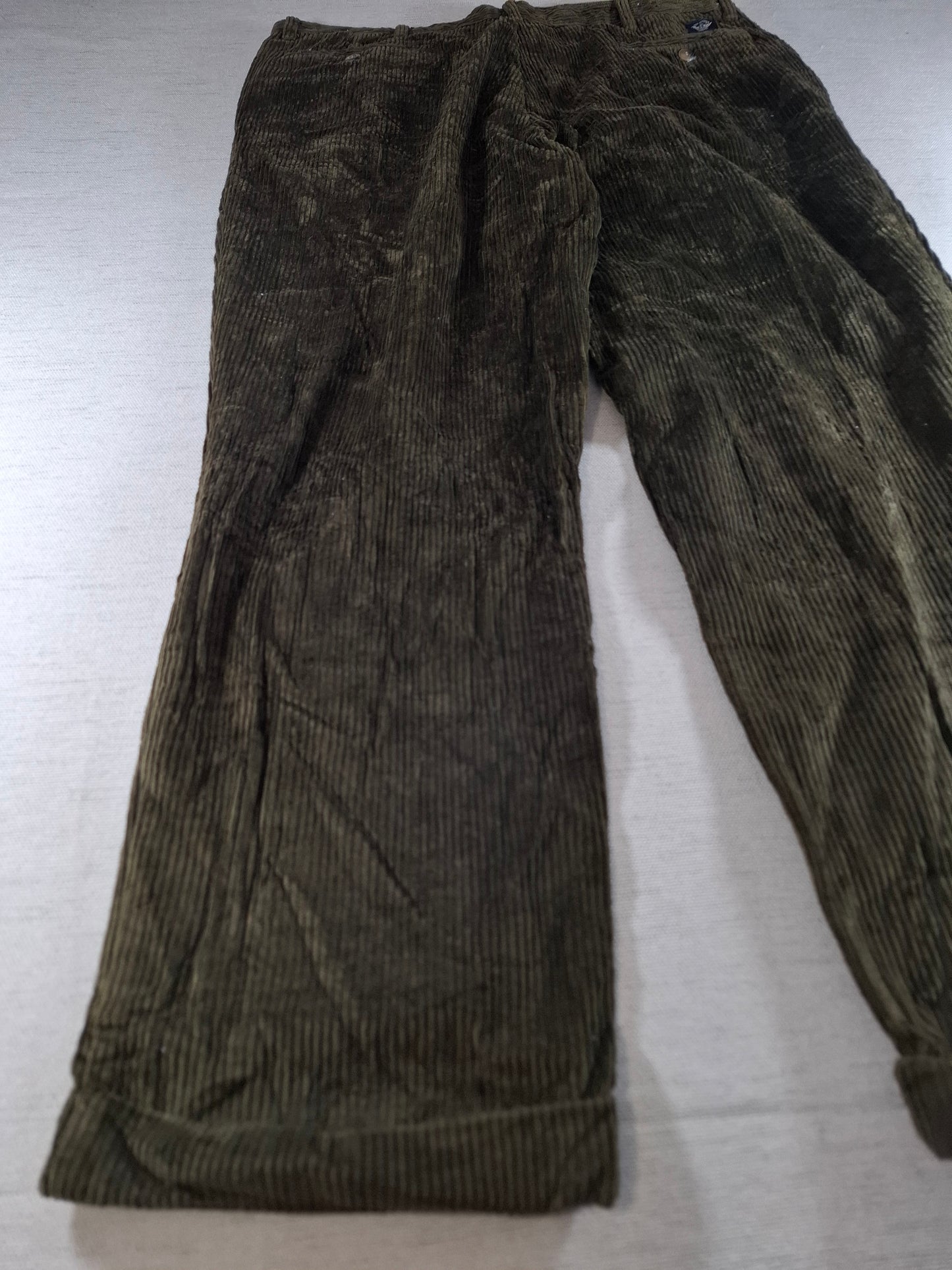 001387 Dockers Corduroy – Green, Size 34/34