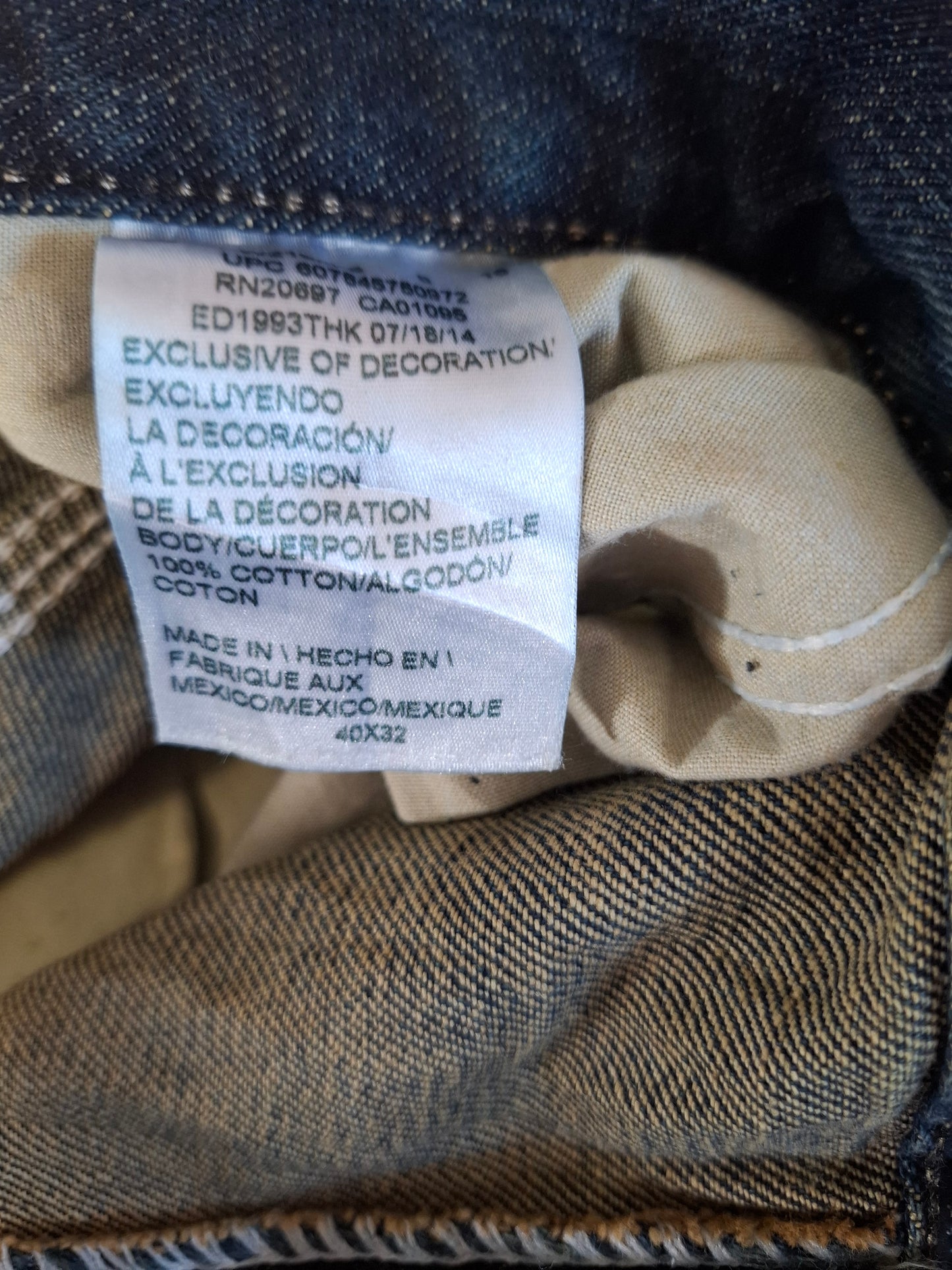 001390 Dickies Jeans – Blue, Size 40/32