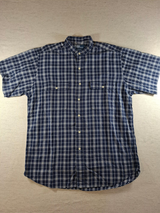 001358 Polo Ralph Lauren Button down shirt – Blue/ white checkered, Size M