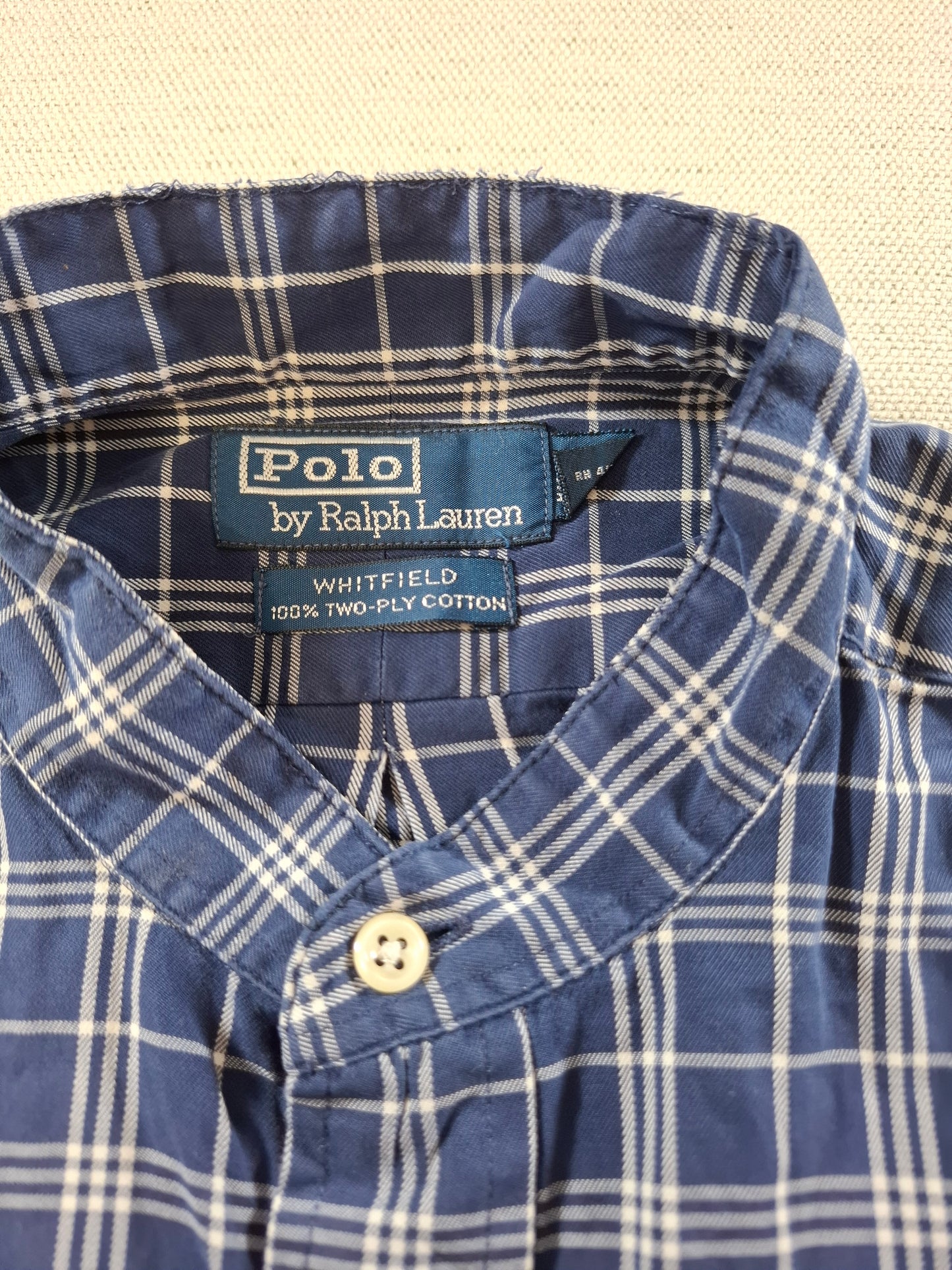 001358 Polo Ralph Lauren Button down shirt – Blue/ white checkered, Size M