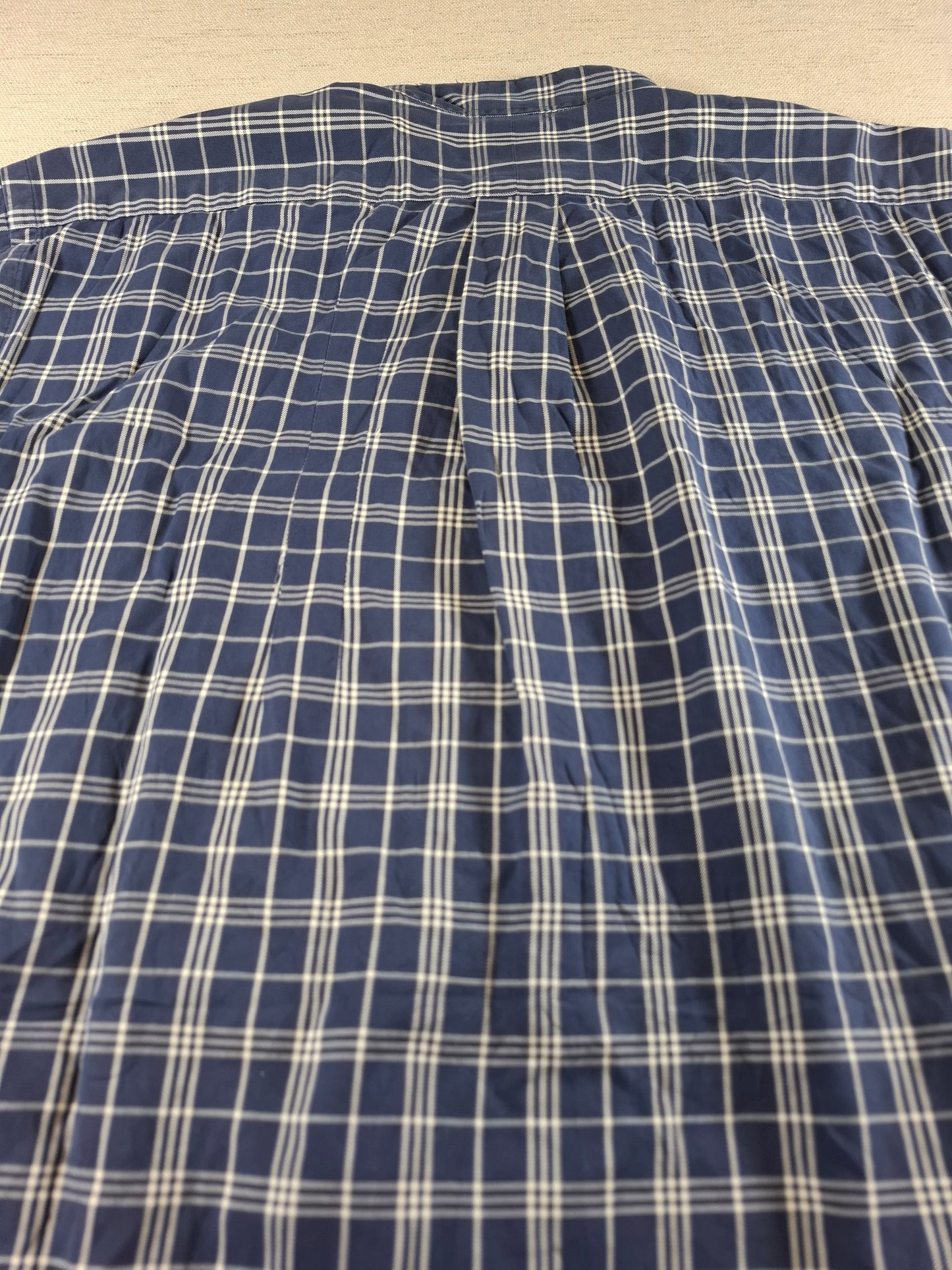 001358 Polo Ralph Lauren Button down shirt – Blue/ white checkered, Size M