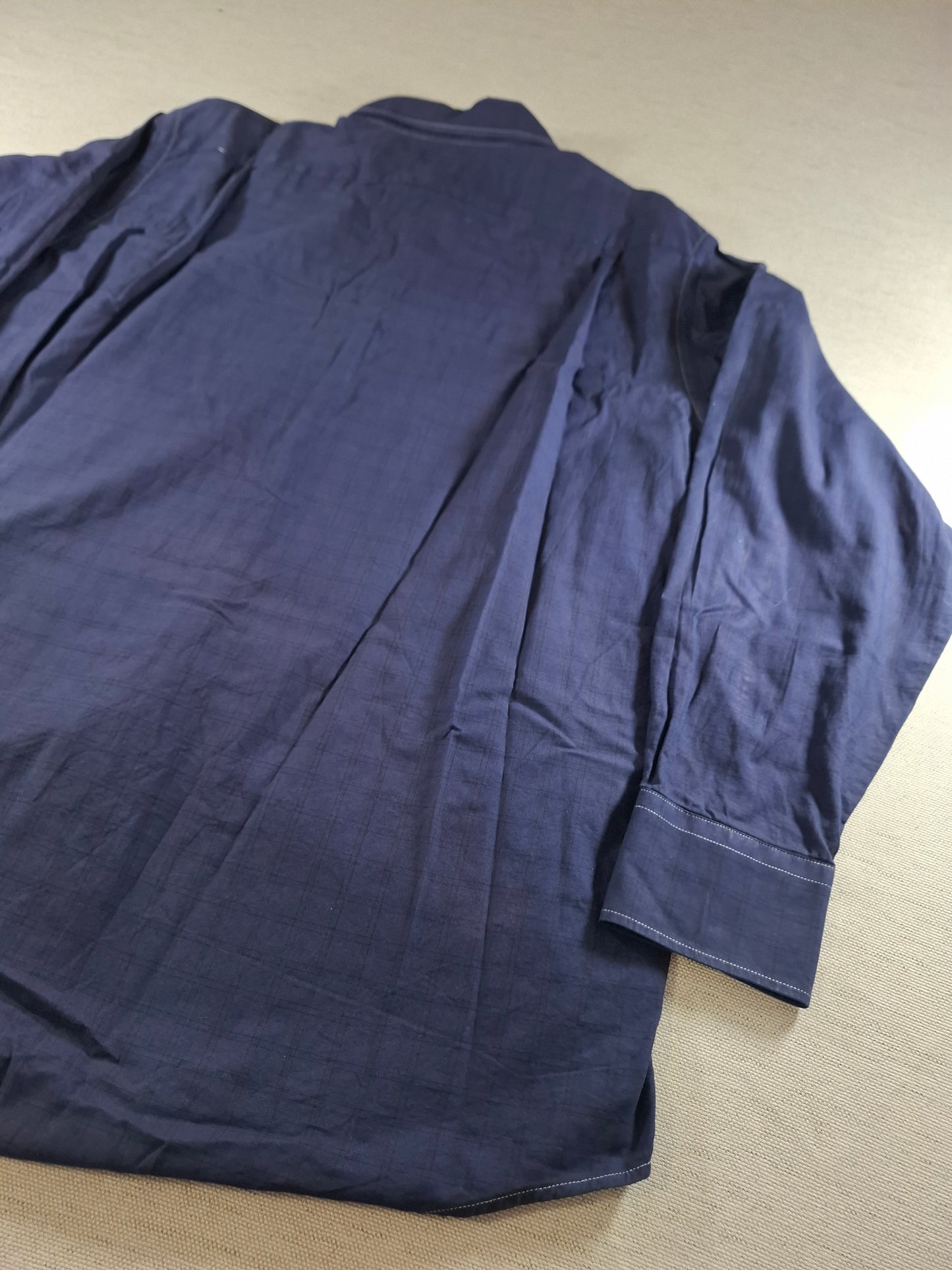 001360 Lacoste Button down shirt – Navy blue, Size 44