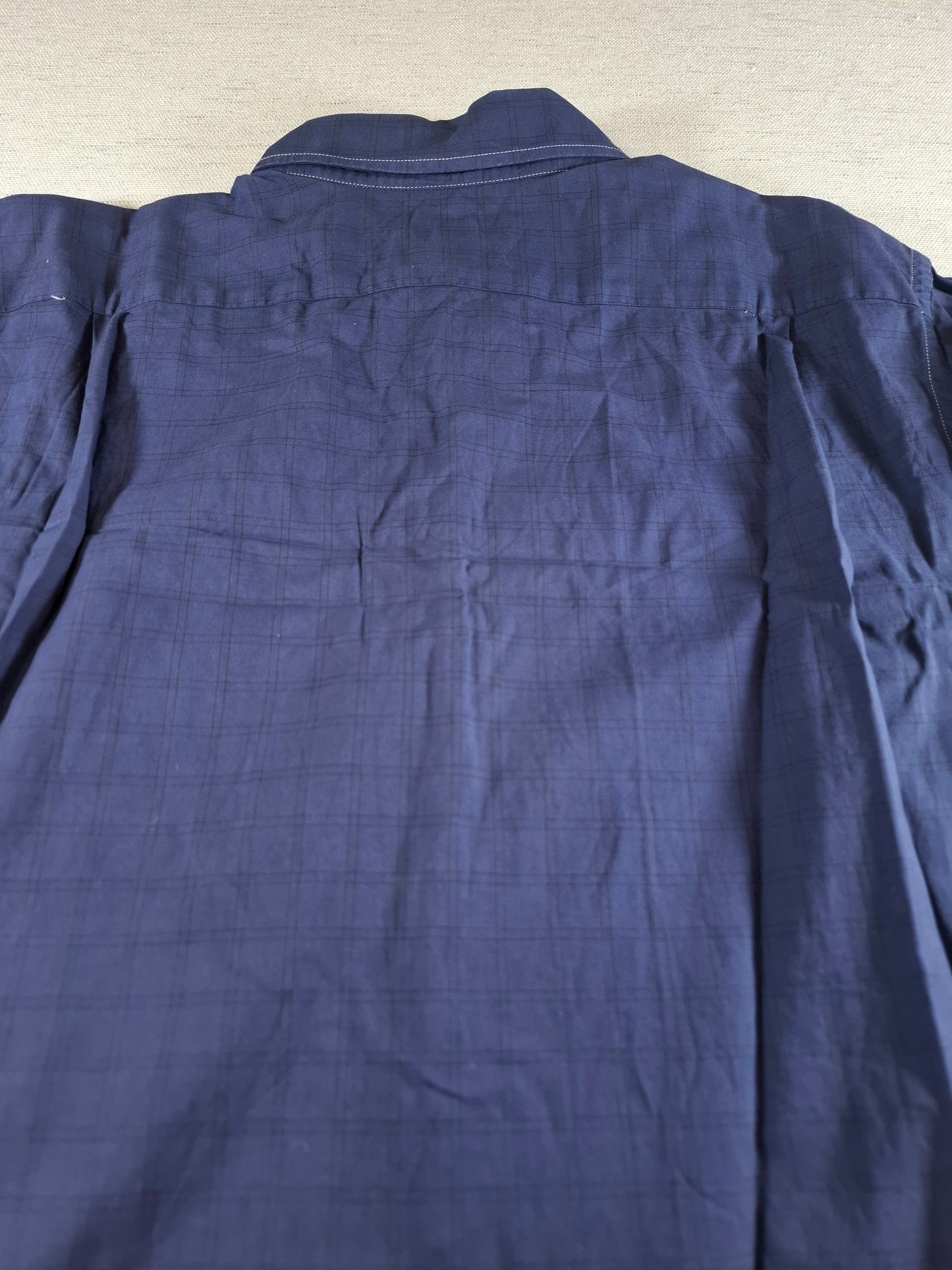 001360 Lacoste Button down shirt – Navy blue, Size 44