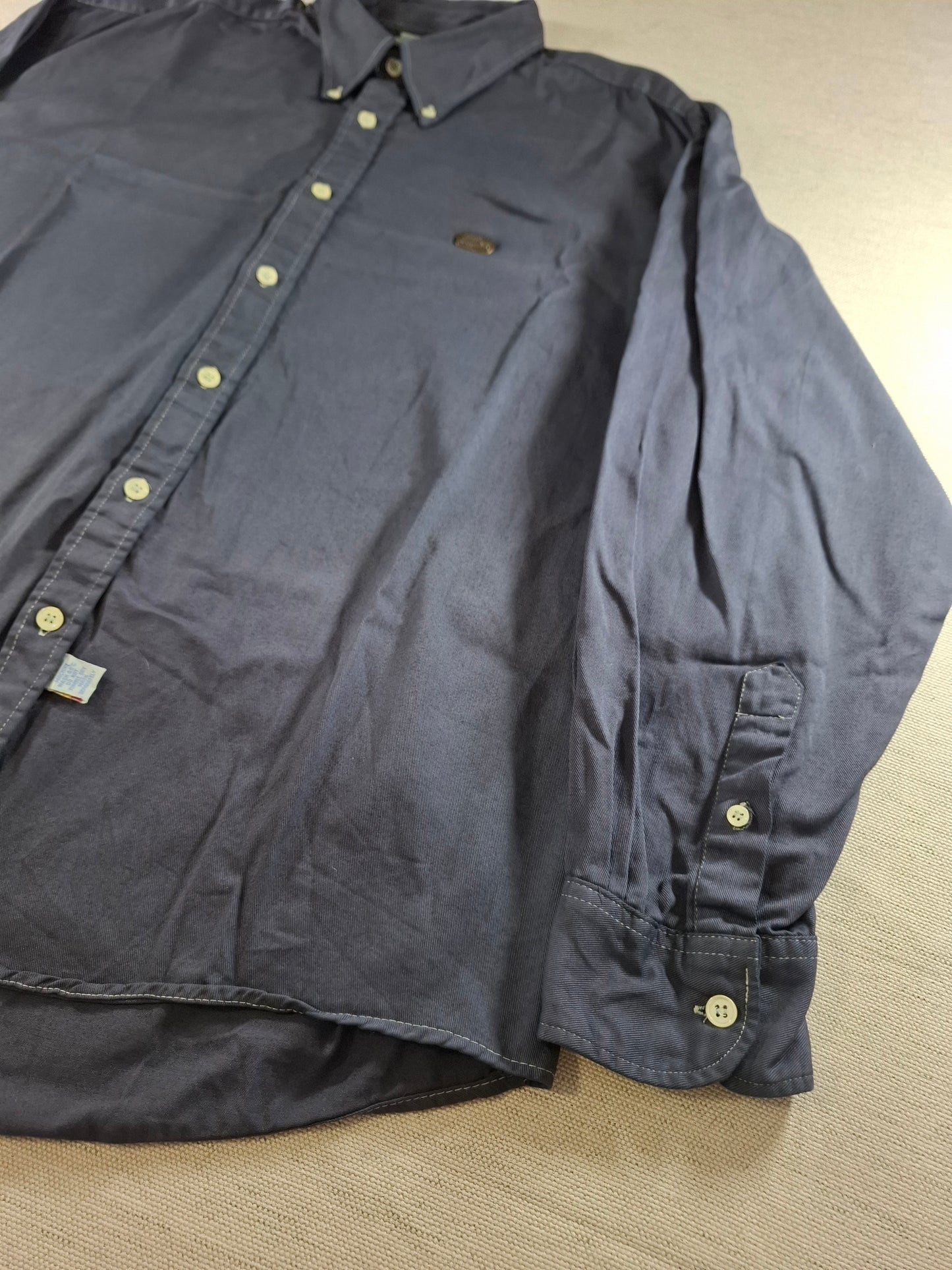 001361 Lacoste Button down shirt – Navy Blue, Size L