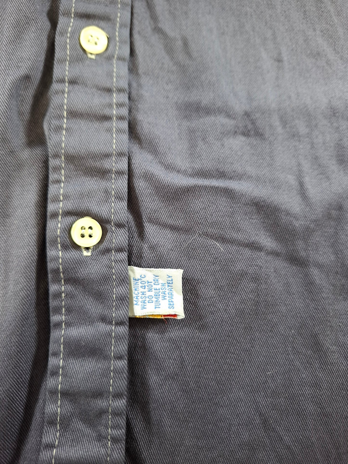 001361 Lacoste Button down shirt – Navy Blue, Size L