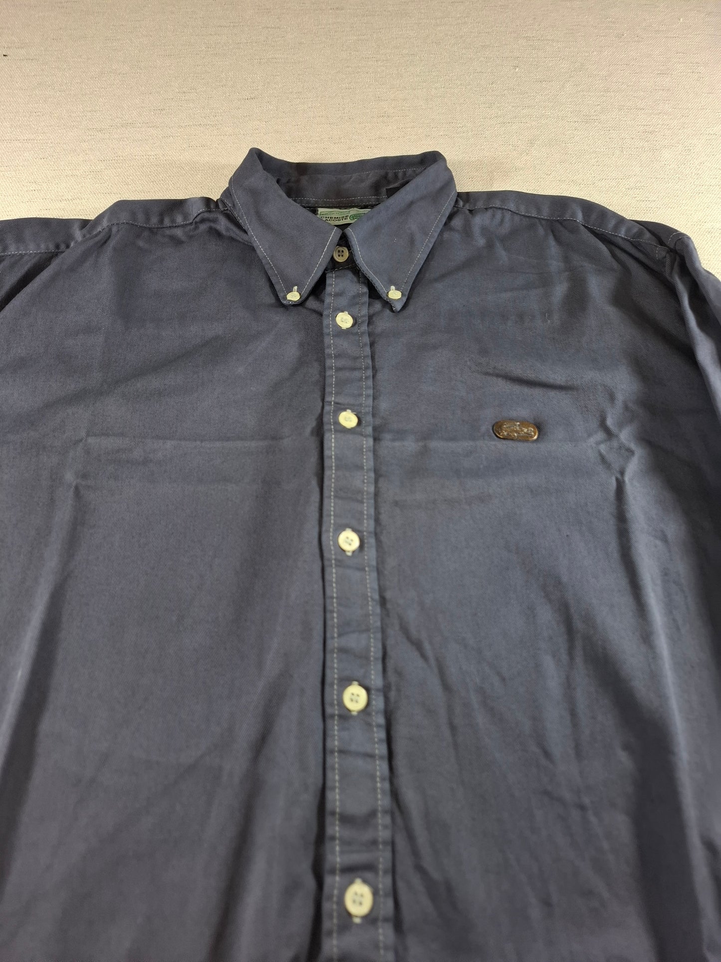 001361 Lacoste Button down shirt – Navy Blue, Size L
