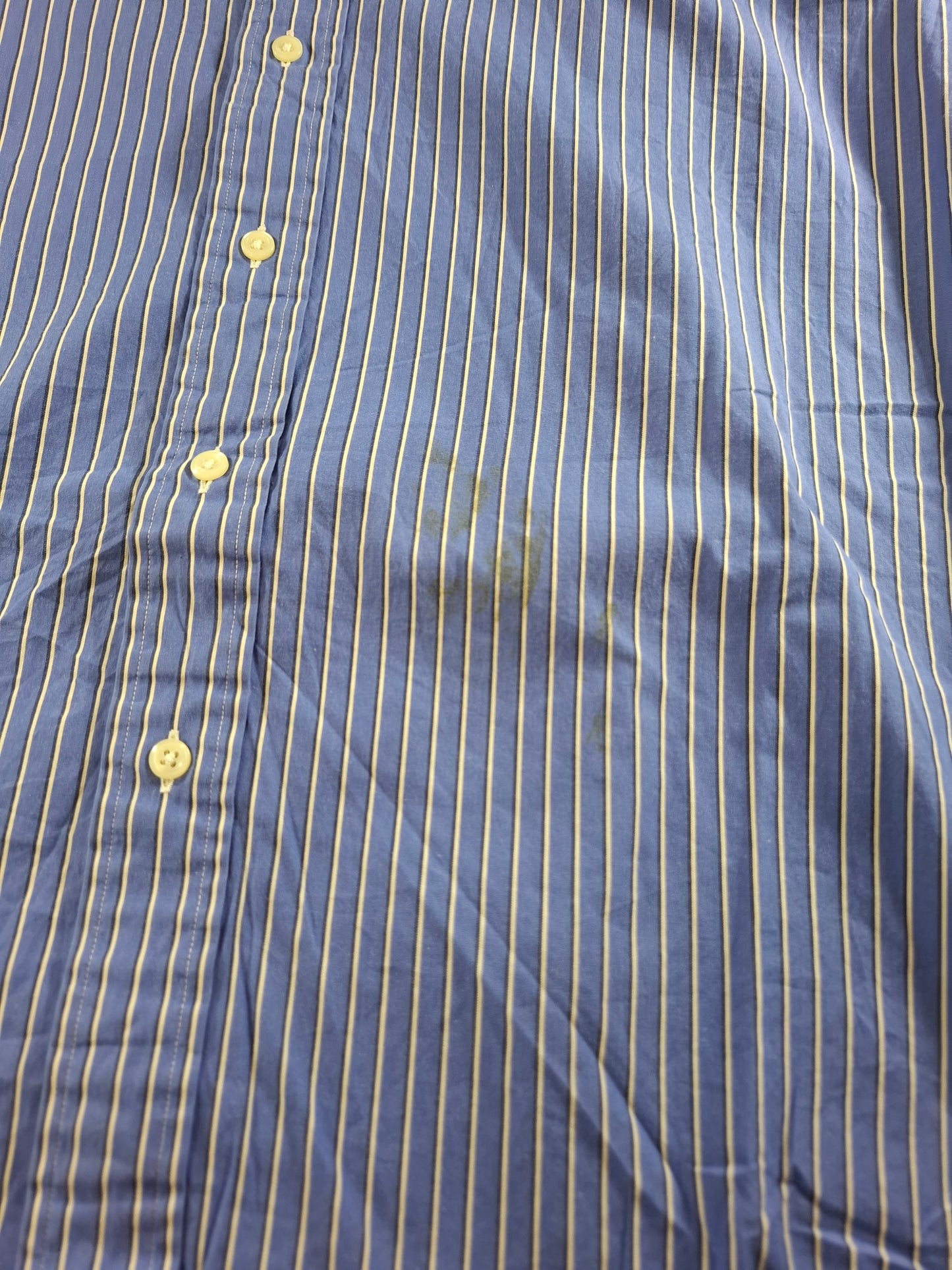 001363 Polo Ralph Lauren Button down shirt – Blue/ black/ white striped, Size L