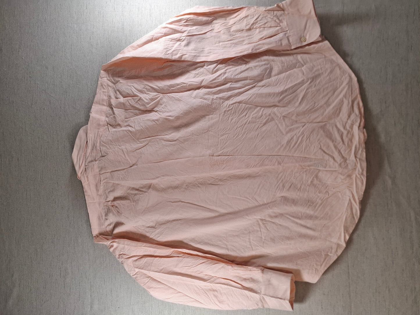 001367 Polo Ralph Lauren Button down shirt – Orange/ white checkered, Size 17 34/35