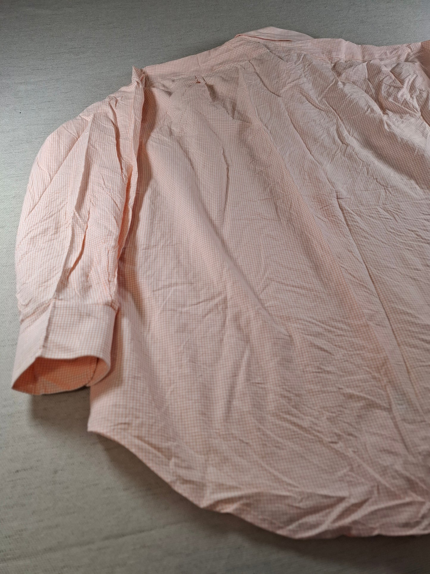 001367 Polo Ralph Lauren Button down shirt – Orange/ white checkered, Size 17 34/35