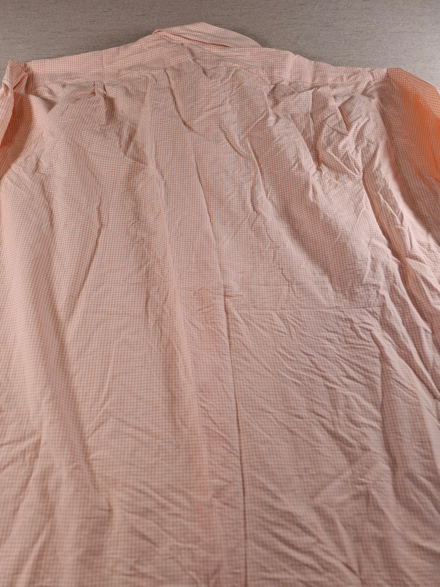 001367 Polo Ralph Lauren Button down shirt – Orange/ white checkered, Size 17 34/35