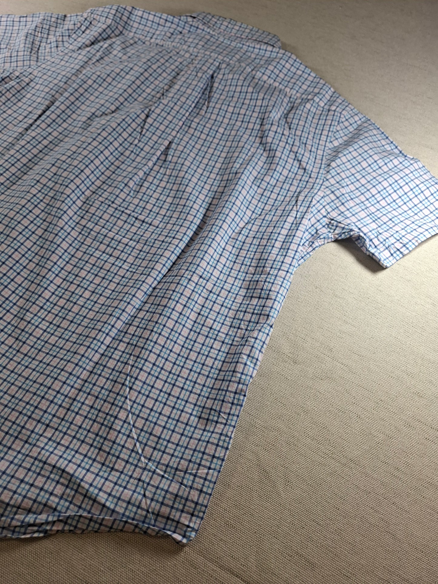 001370 Polo Ralph Lauren Button down shirt – Multi blue / white checkered, Size L