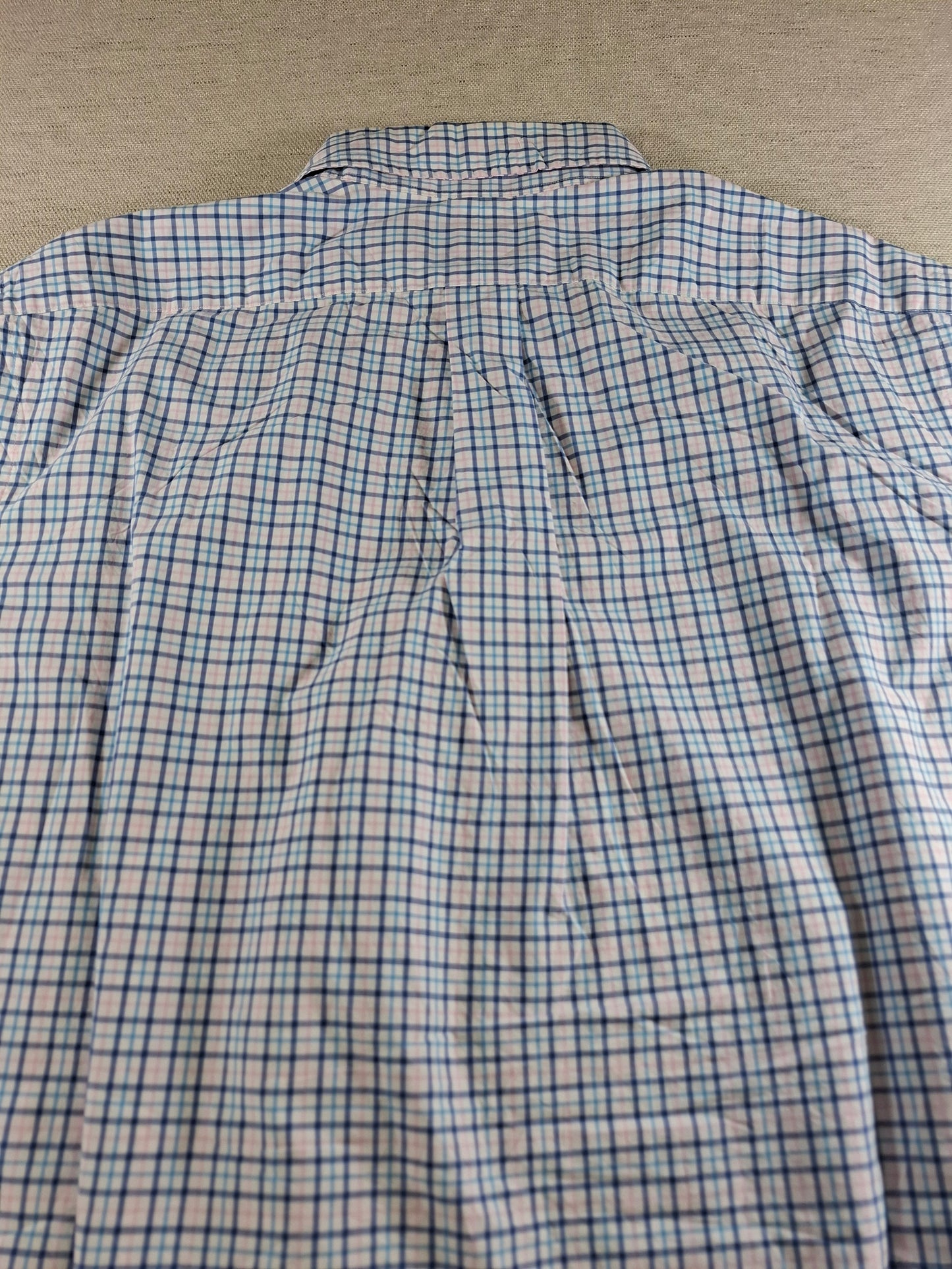 001370 Polo Ralph Lauren Button down shirt – Multi blue / white checkered, Size L