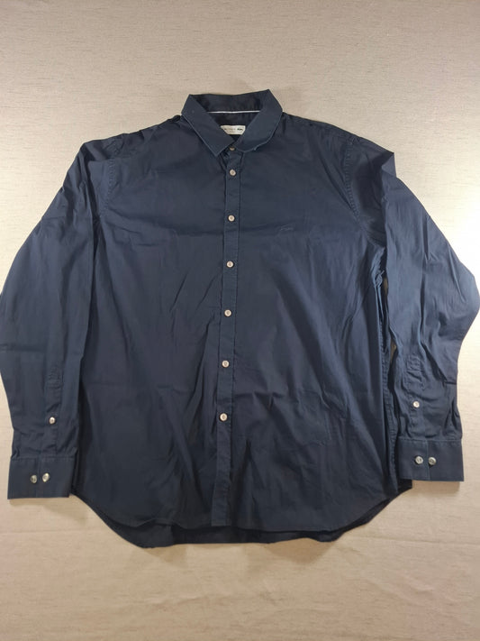 001374 Lacoste Button down shirt – Black, Size FR 46 US 18 1/2