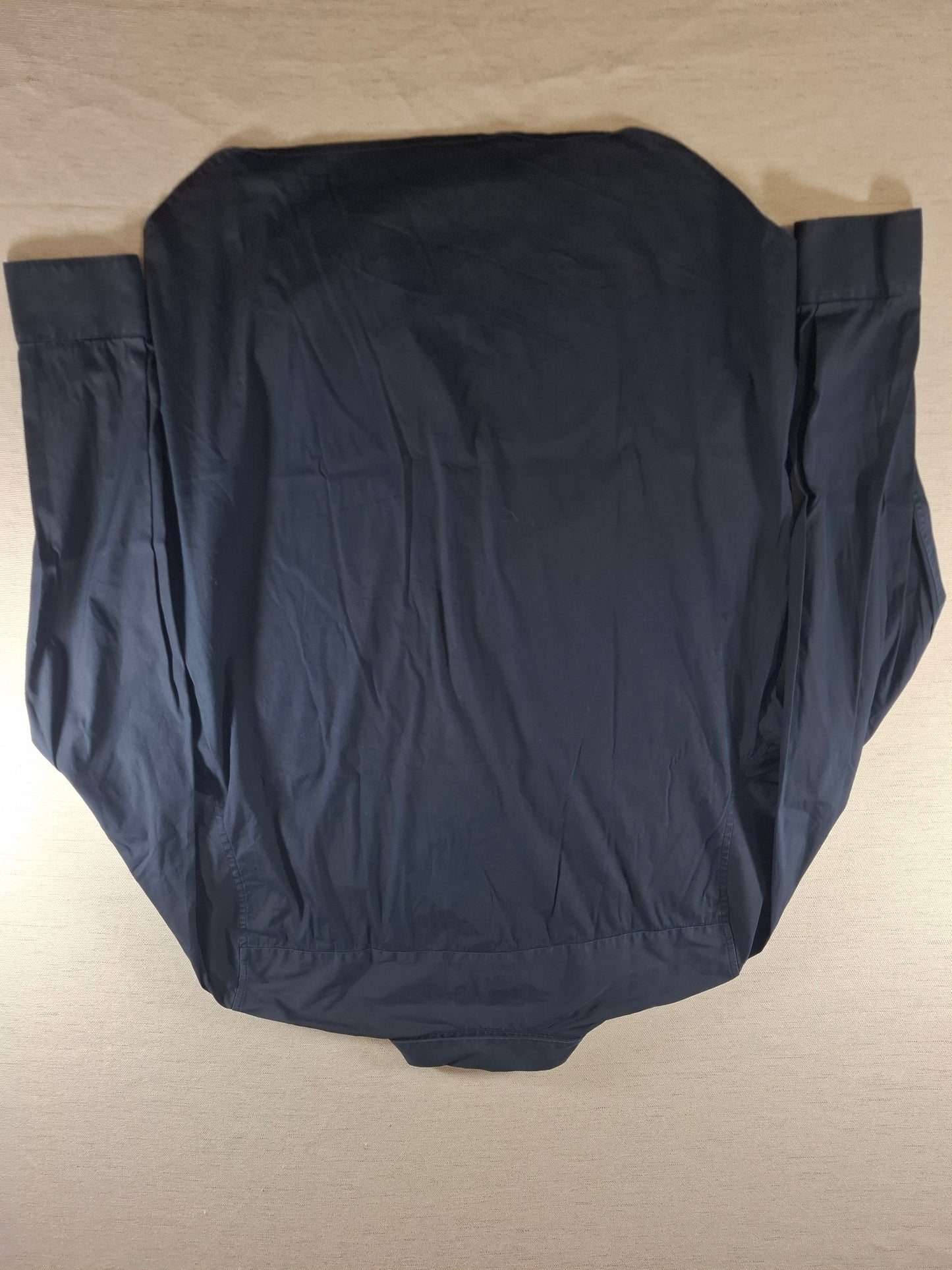 001374 Lacoste Button down shirt – Black, Size FR 46 US 18 1/2