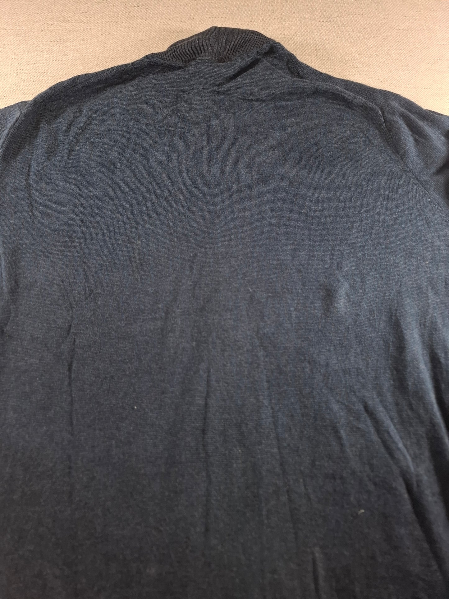 001375 Polo Ralph Lauren Full zip sweater – Navy blue, Size XL