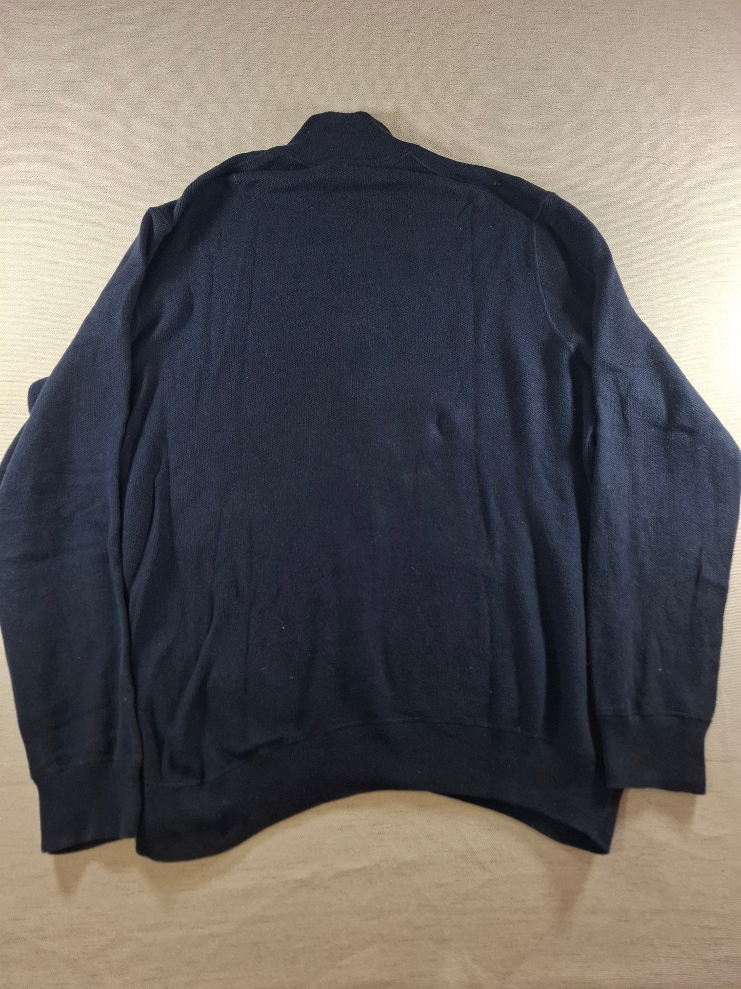 001377 Polo Ralph Lauren Full zip sweater – Navy, Size XXL