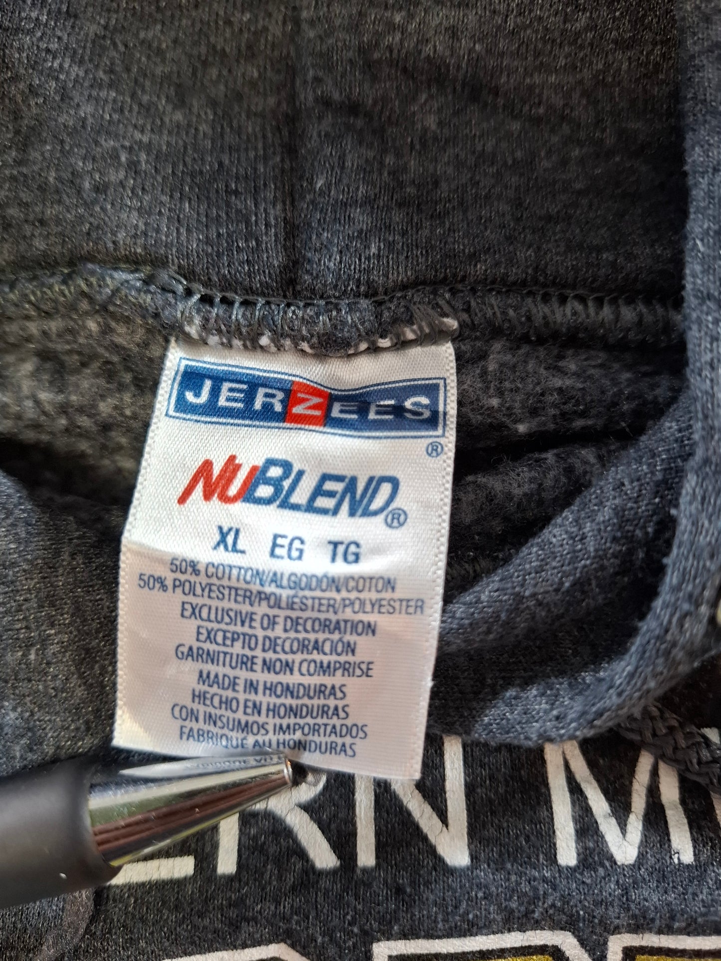 001408 – Jerzees Nublend Hoodie – Grey, Size XL