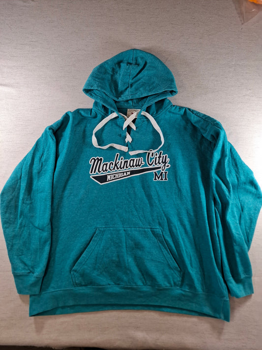 001410 – Retro Vision Hoodie – Aqua, Size 2XL