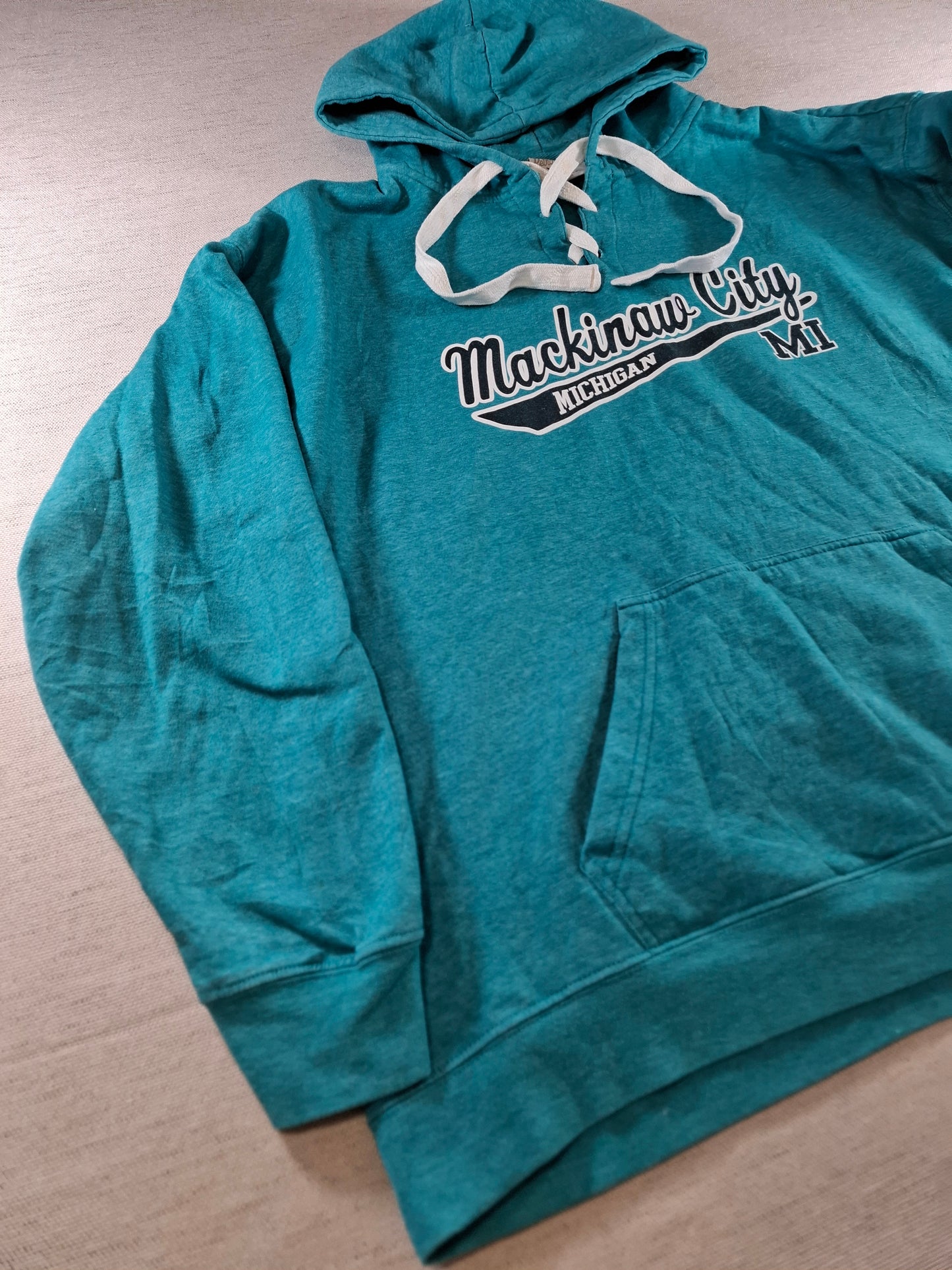 001410 – Retro Vision Hoodie – Aqua, Size 2XL
