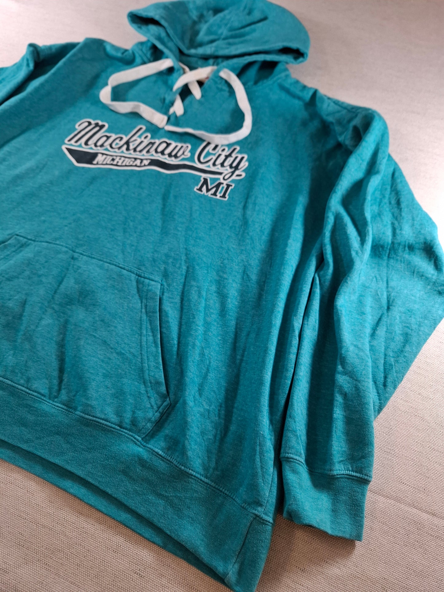 001410 – Retro Vision Hoodie – Aqua, Size 2XL