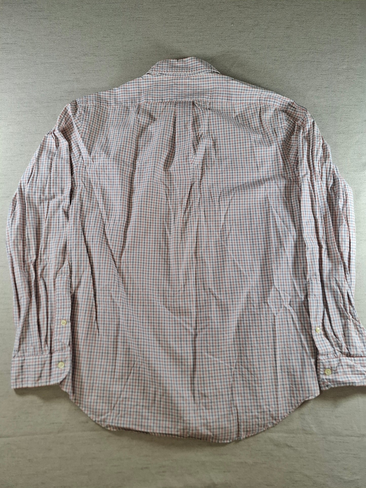 001414 – Polo Ralph Lauren Shirt – Red/White/Blue Striped, Size L