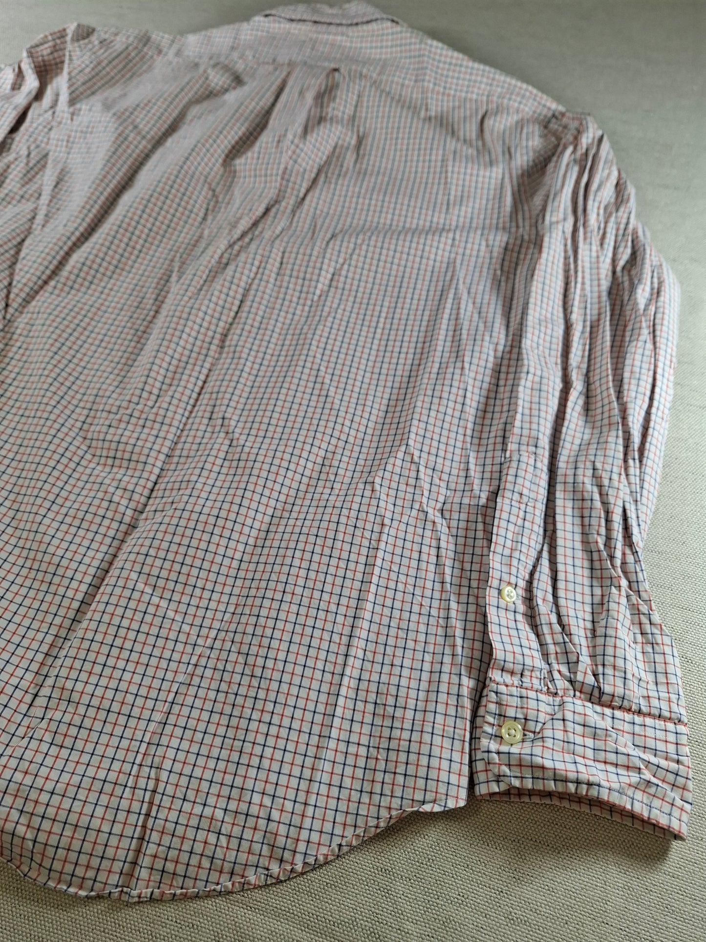 001414 – Polo Ralph Lauren Shirt – Red/White/Blue Striped, Size L
