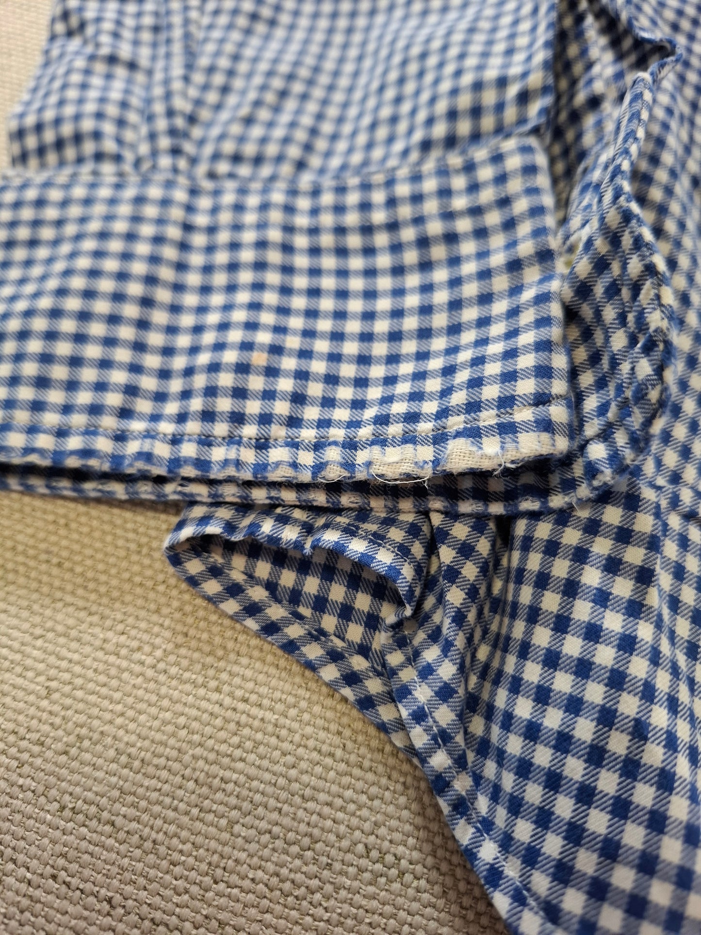 001416 – Polo Ralph Lauren Shirt – Blue/White Plaid, Size L