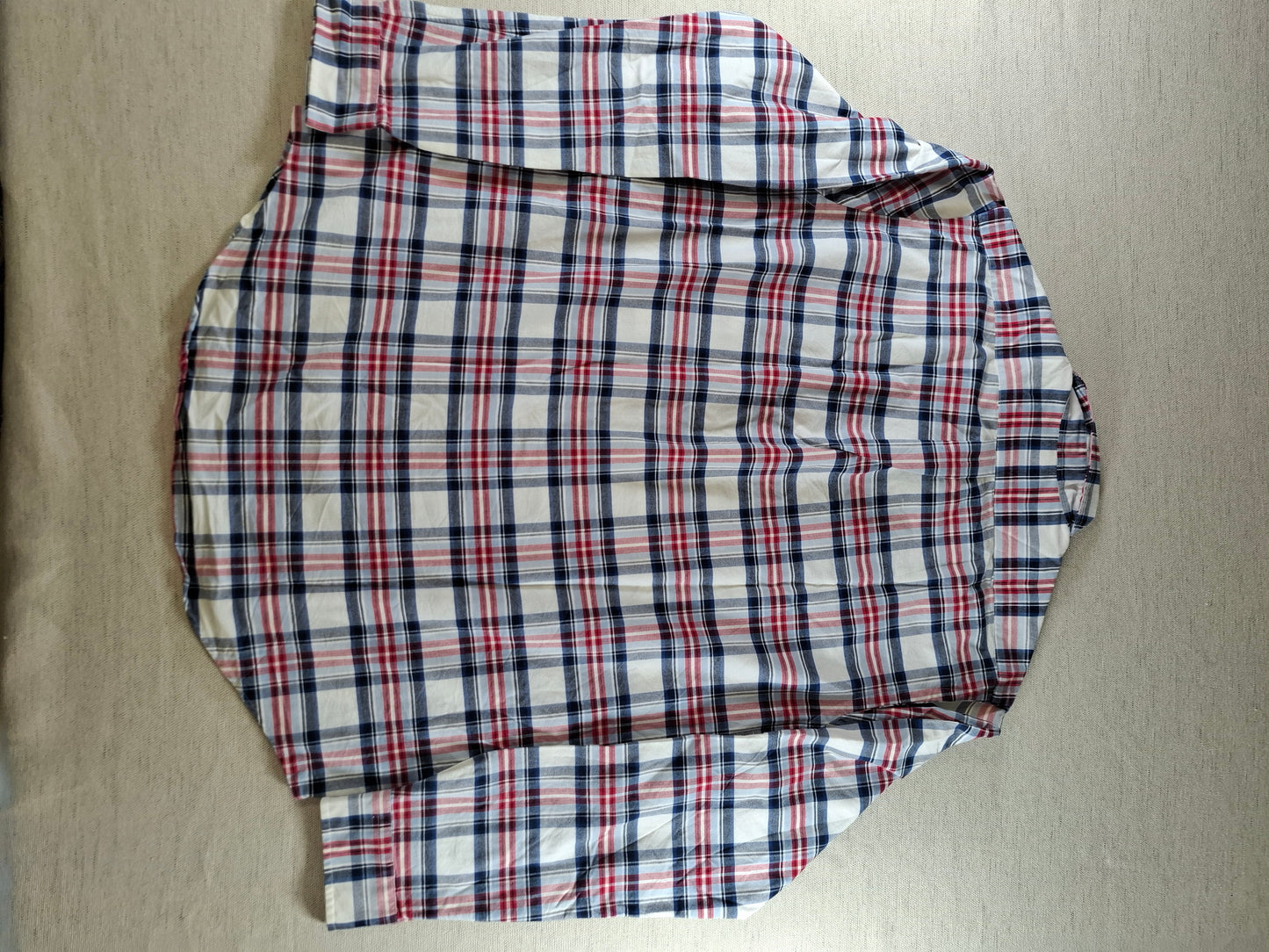 001417 – Polo Ralph Lauren Shirt – Red/White/Blue Plaid, Size L