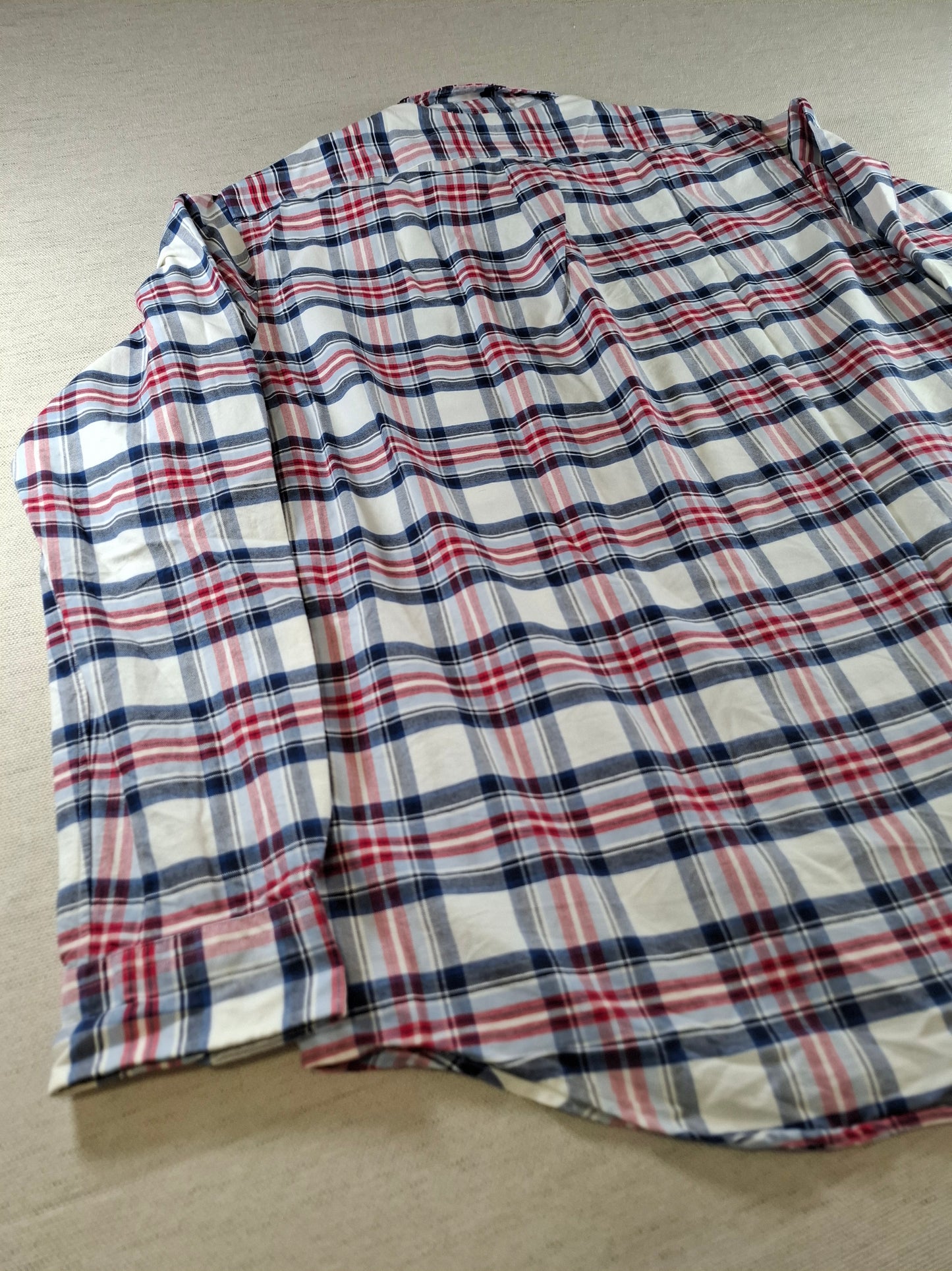 001417 – Polo Ralph Lauren Shirt – Red/White/Blue Plaid, Size L