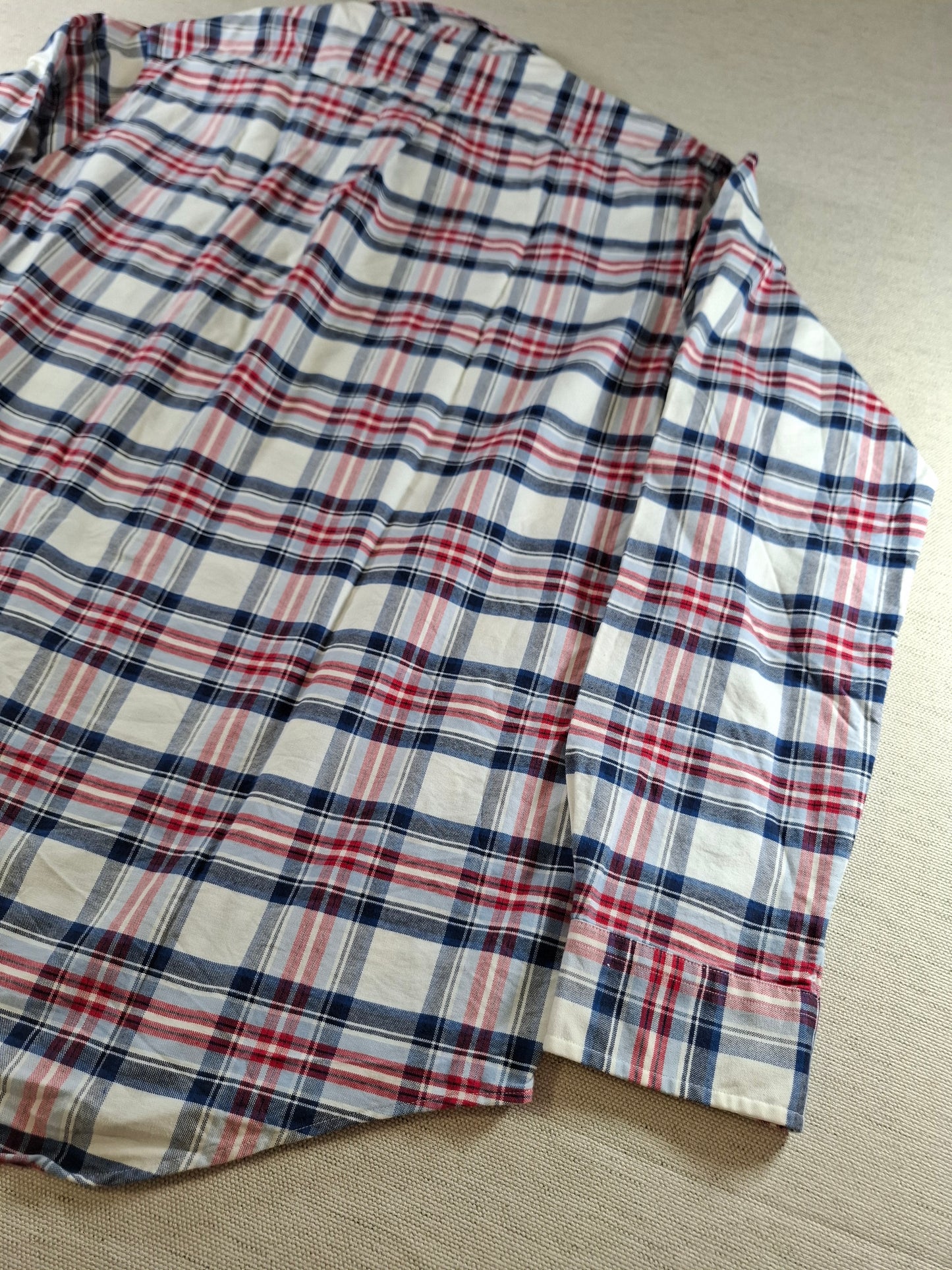 001417 – Polo Ralph Lauren Shirt – Red/White/Blue Plaid, Size L