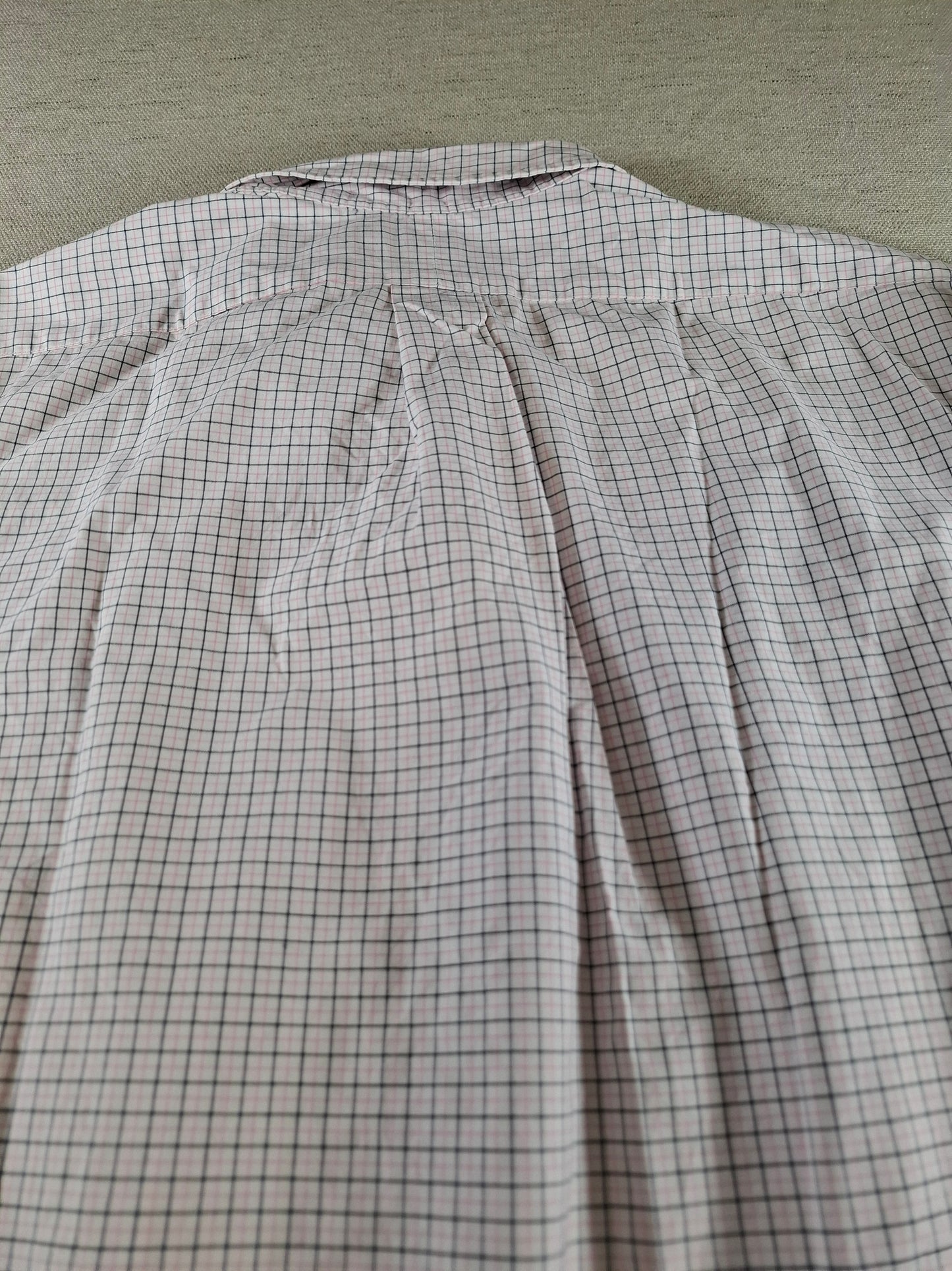 001418 – Polo Ralph Lauren Shirt – Pink/White/Black Striped, Size 17 36/37