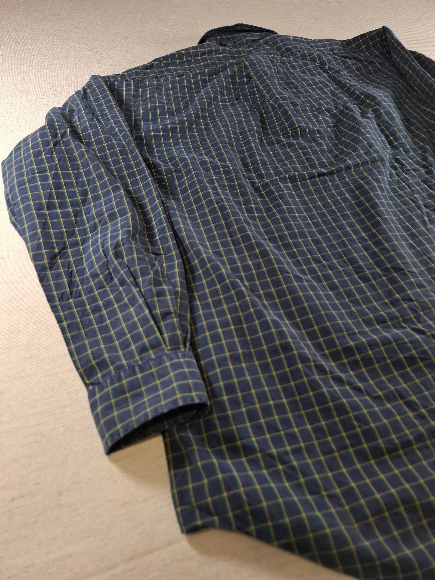 001419 – Polo Ralph Lauren Shirt – Blue/Yellow/Green Plaid, Size M