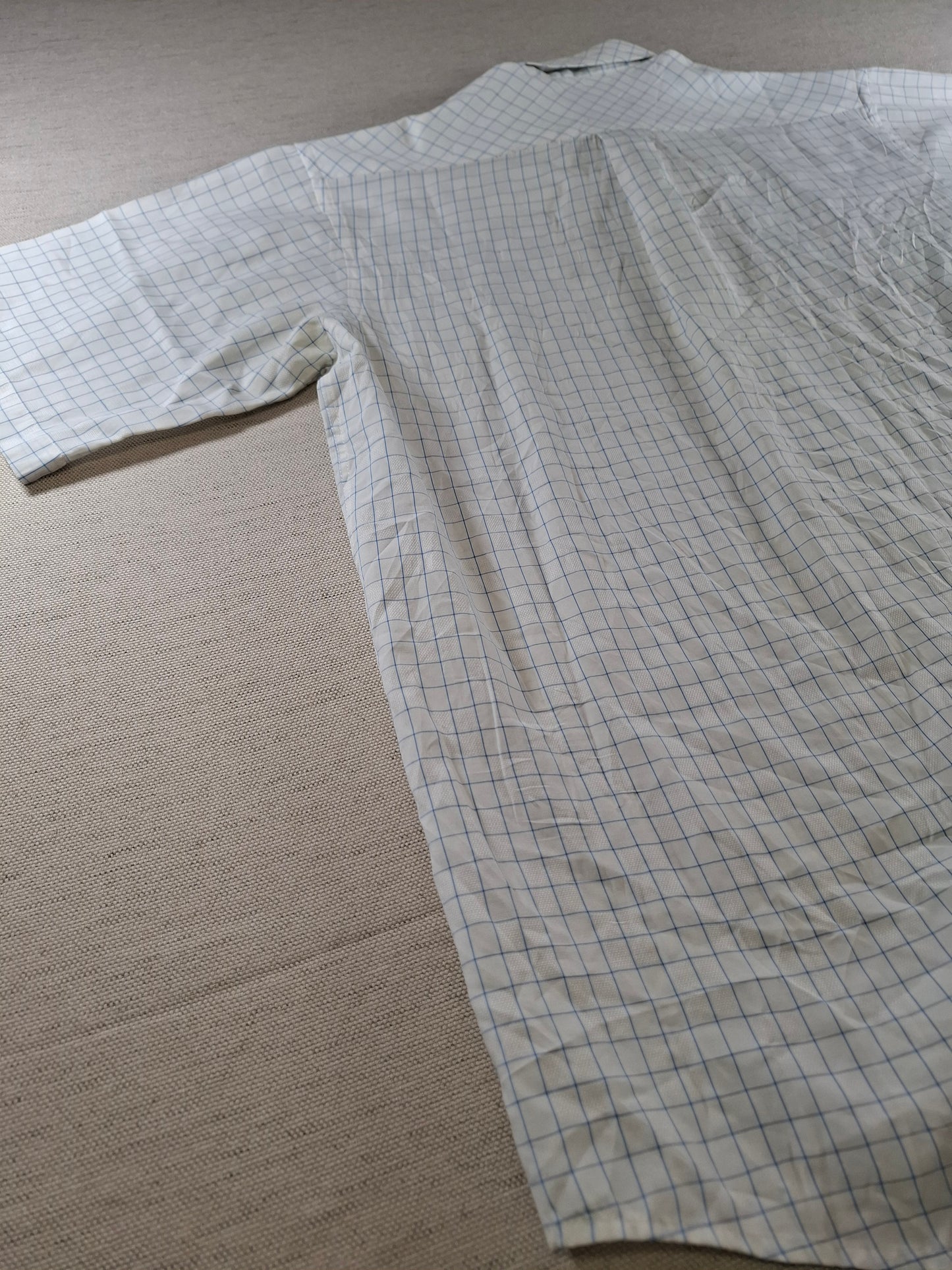 001420 – Polo Ralph Lauren Shirt – Blue/White Plaid, Size L
