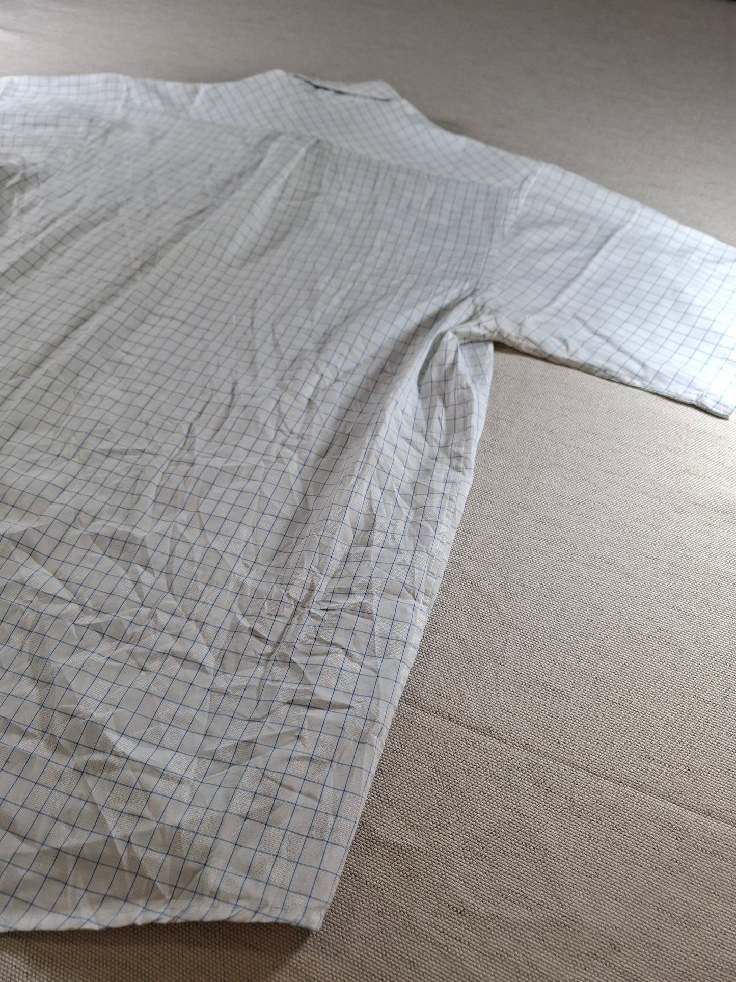 001420 – Polo Ralph Lauren Shirt – Blue/White Plaid, Size L