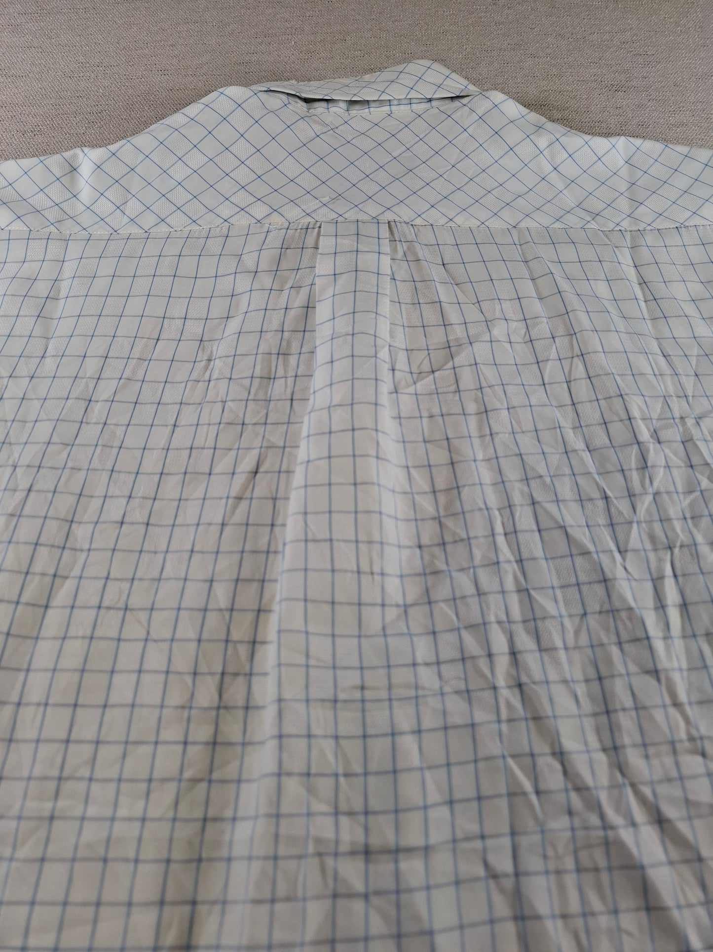 001420 – Polo Ralph Lauren Shirt – Blue/White Plaid, Size L